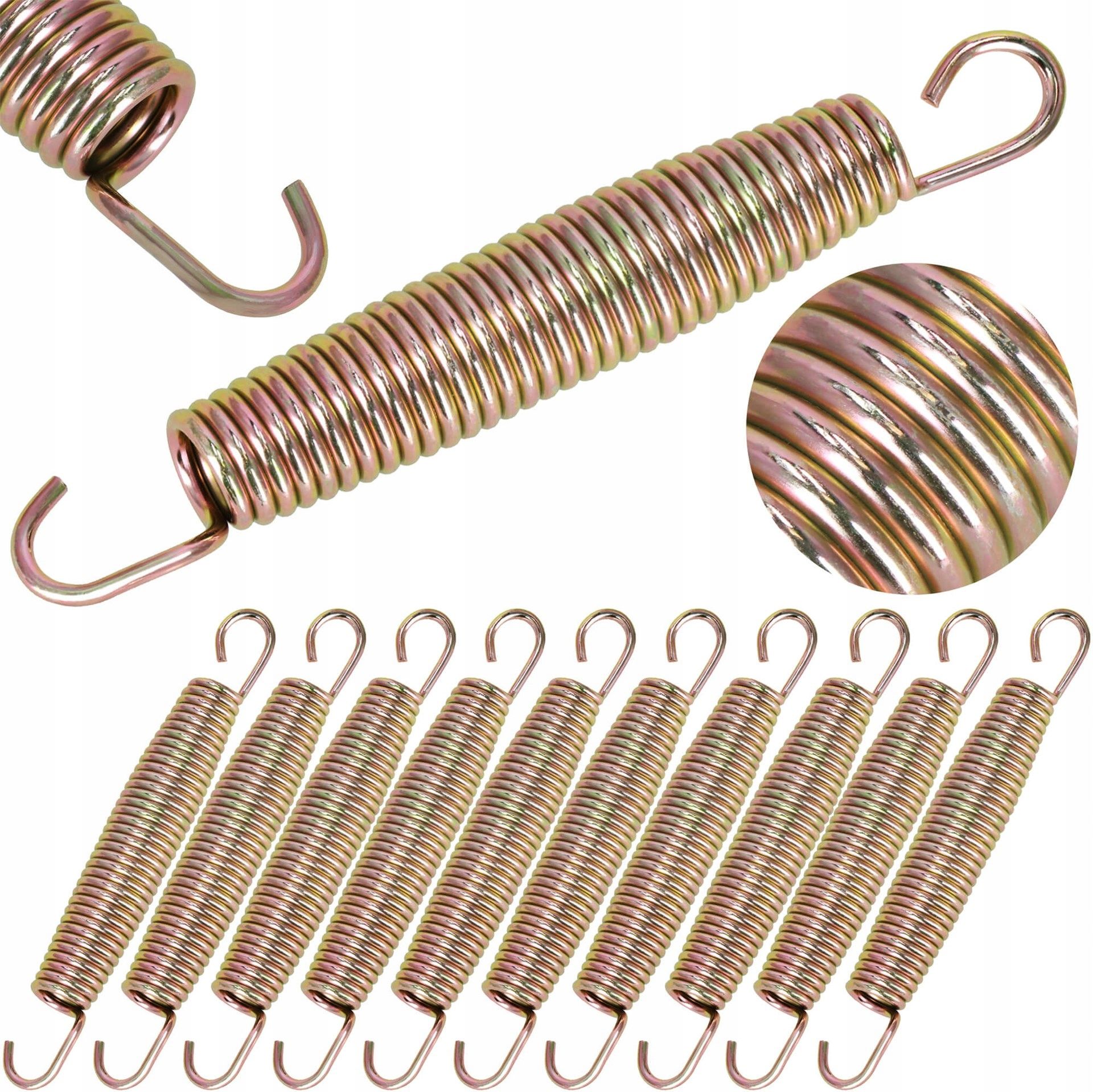  10gab. atsperes batutiem 13,5 cm 135mm beczkowe 8ft 10 pēdas 244 312 366
