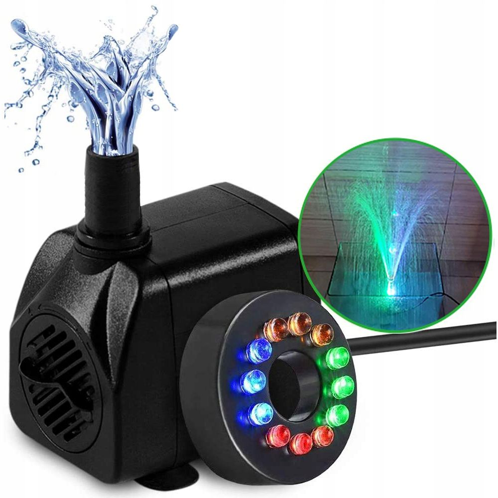  Pump pump purskkaevu jaoks valgustus 4x led 65cm