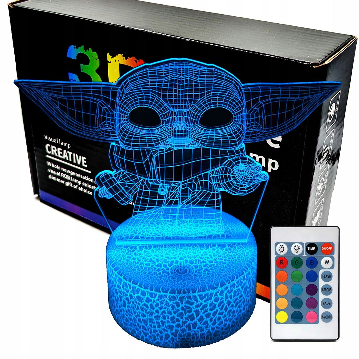  3d naktinė lemputė lempų daugiaspalvis