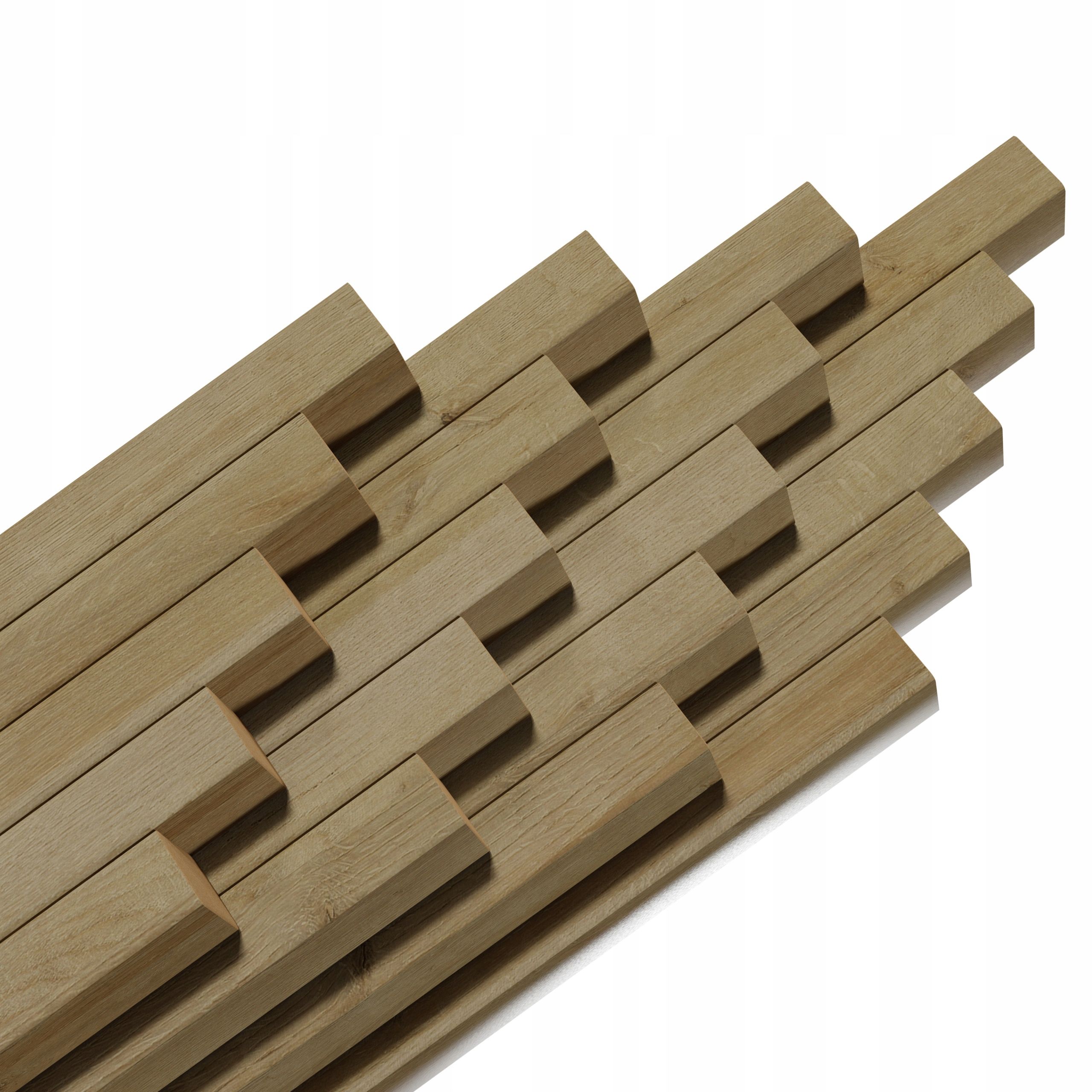  Seina liistud akustiline taldrikul plaadid valge 3d 275x6cm wotan looduslik