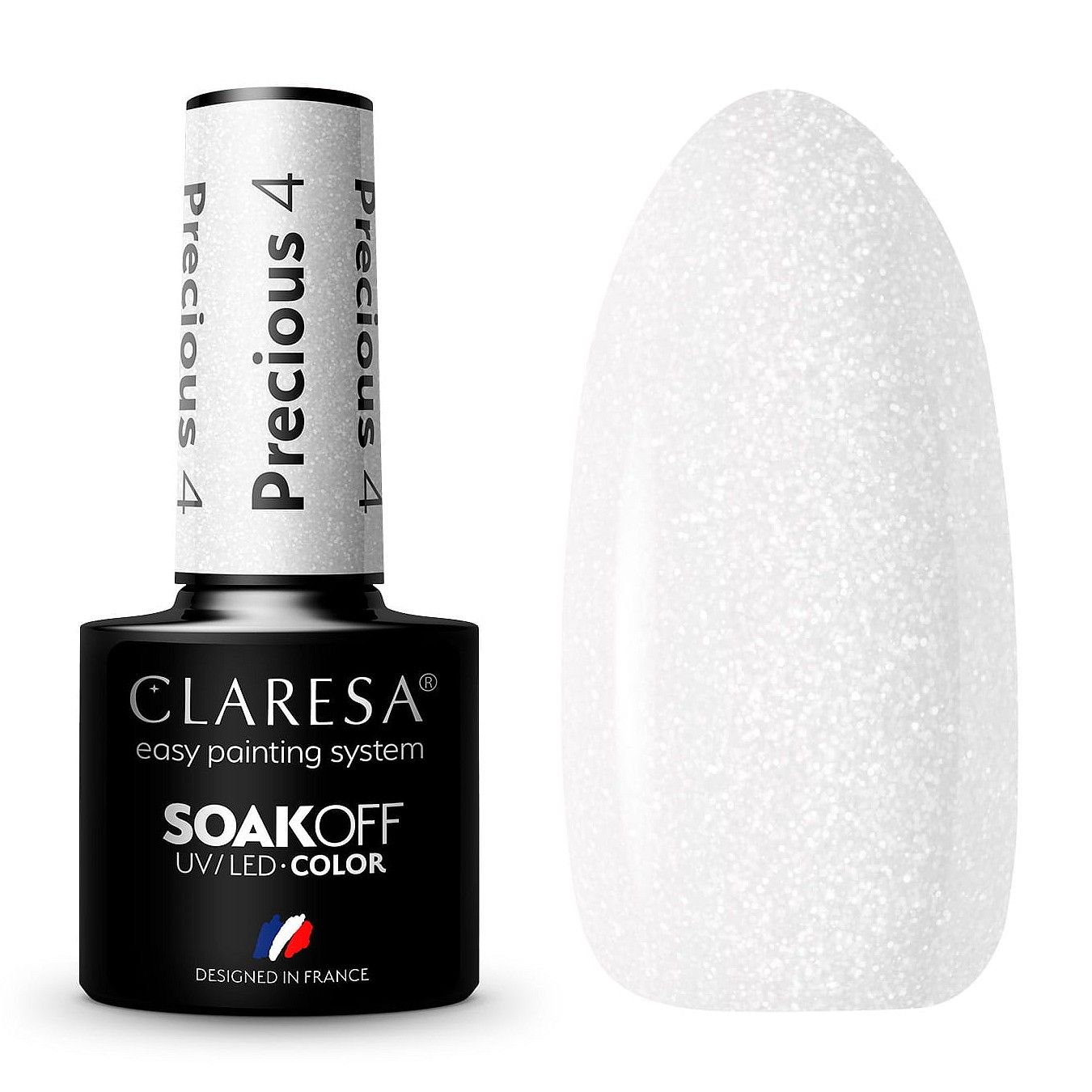  Claresa hübriid küünelakk burgundia glitter pink 554