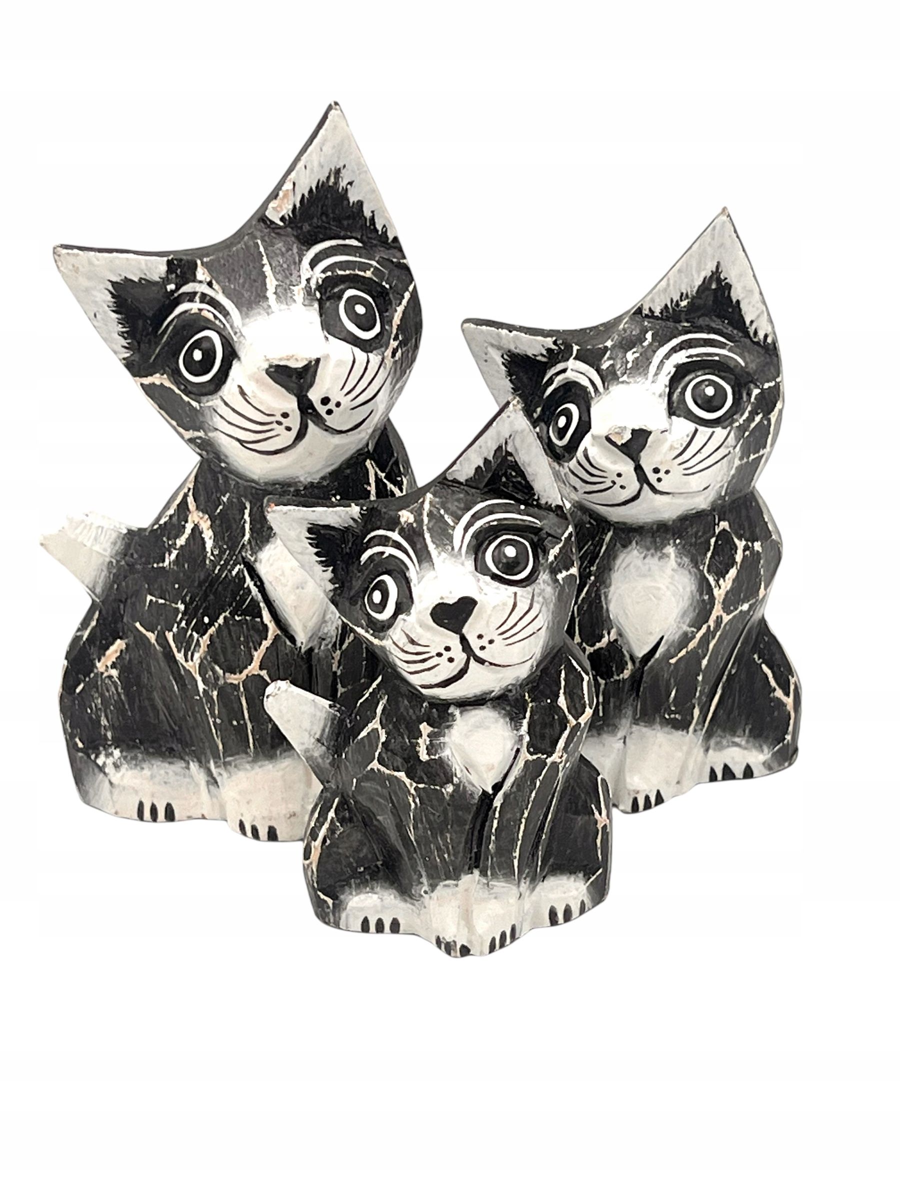  Katze kätzchen holzfigur wunderschön einzigartig dekoration oder geschenk 30cm