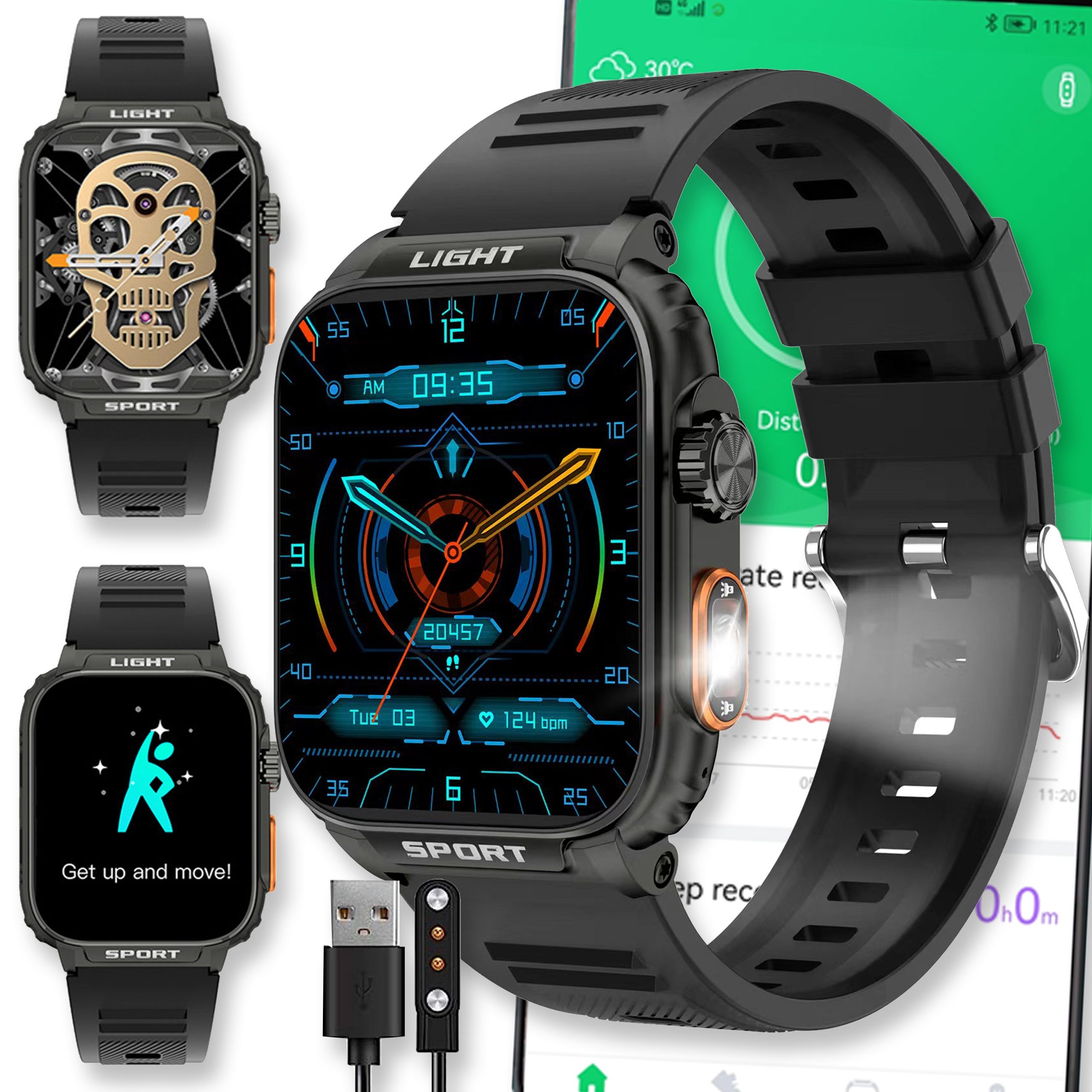  Sportovní hodinky chytré hodinky náramek na chytré hodinky puls sport pro sms fit smart