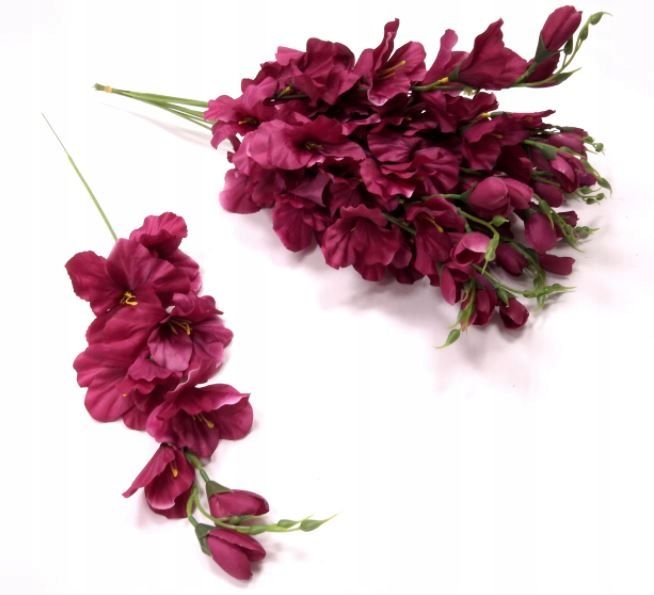  Mieczyk kytice umelé kvety 55cm 12 počítač. purpurový