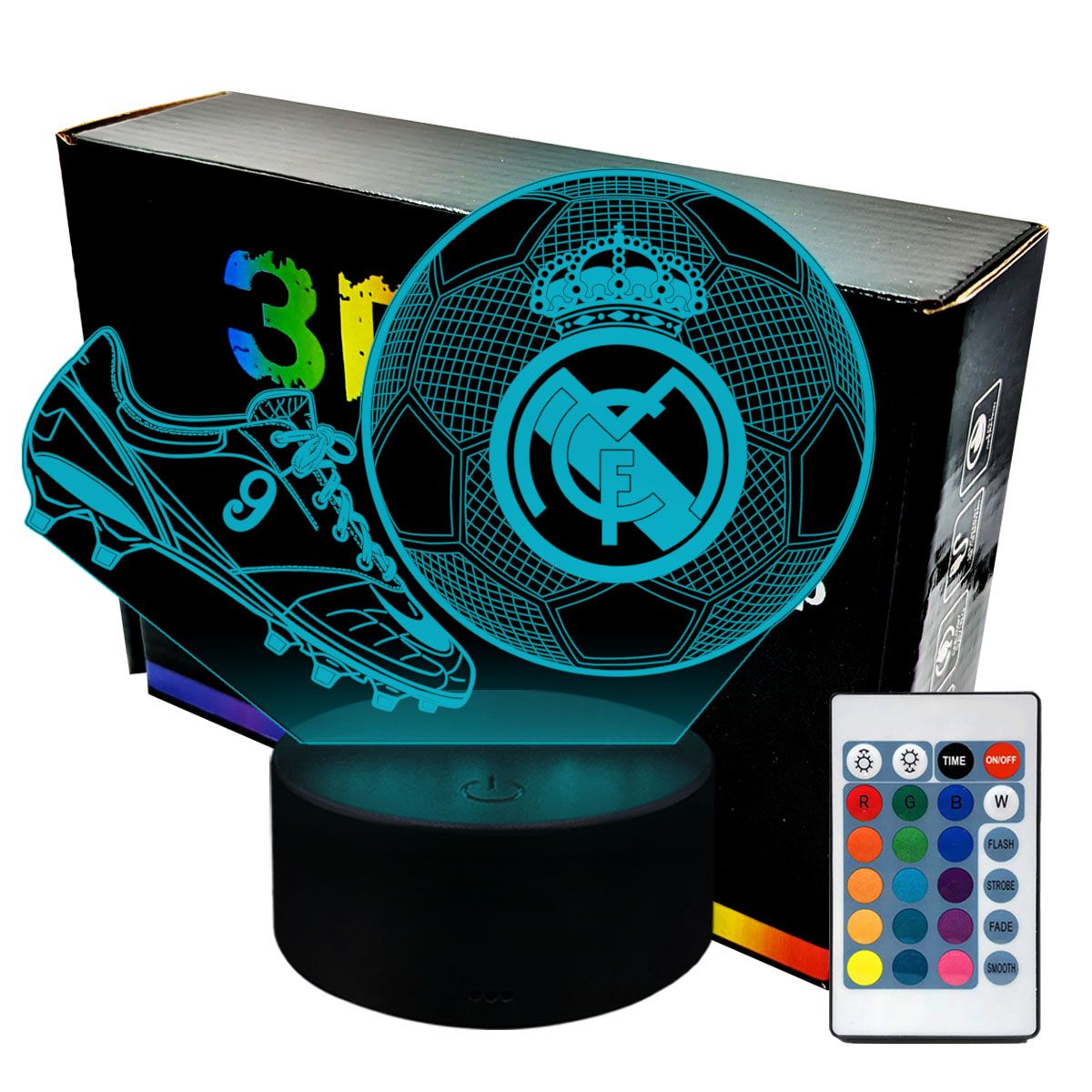  Noční světlo fotbal liverpool fc 3d lampy led