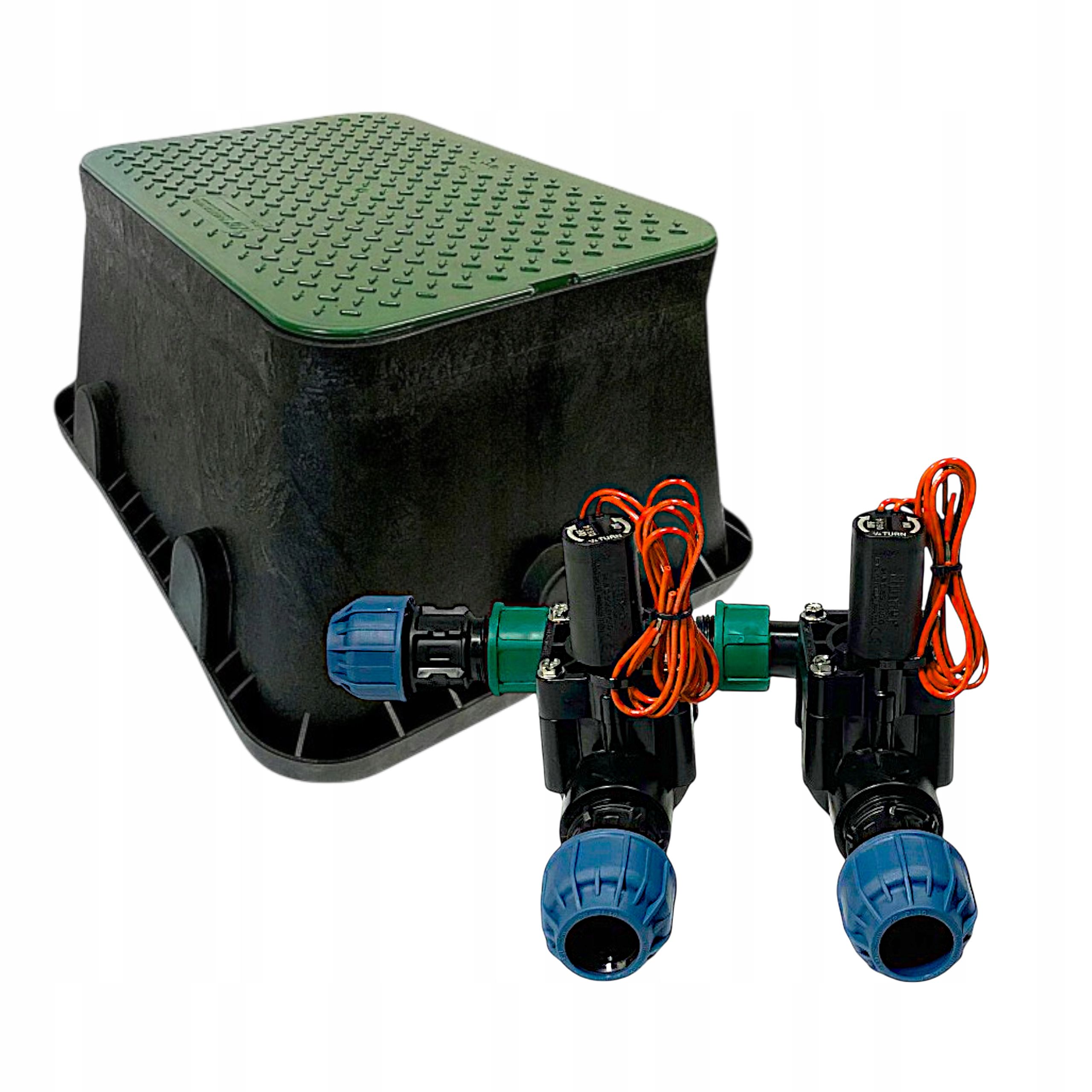  Set automatic irrigation garden 4 sections 12 sprinklers + box