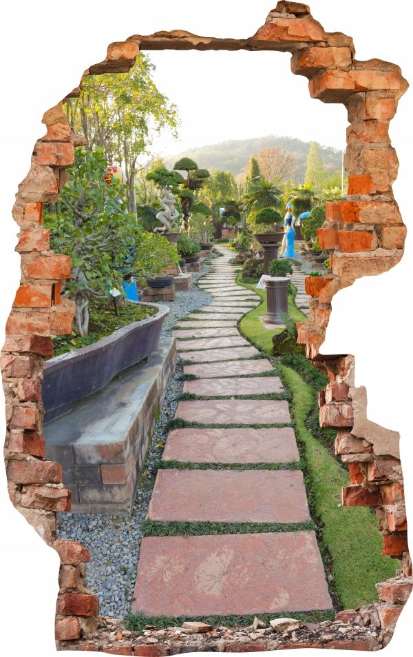  Sienas uzlīmes foto tapetes caurums 688 daba