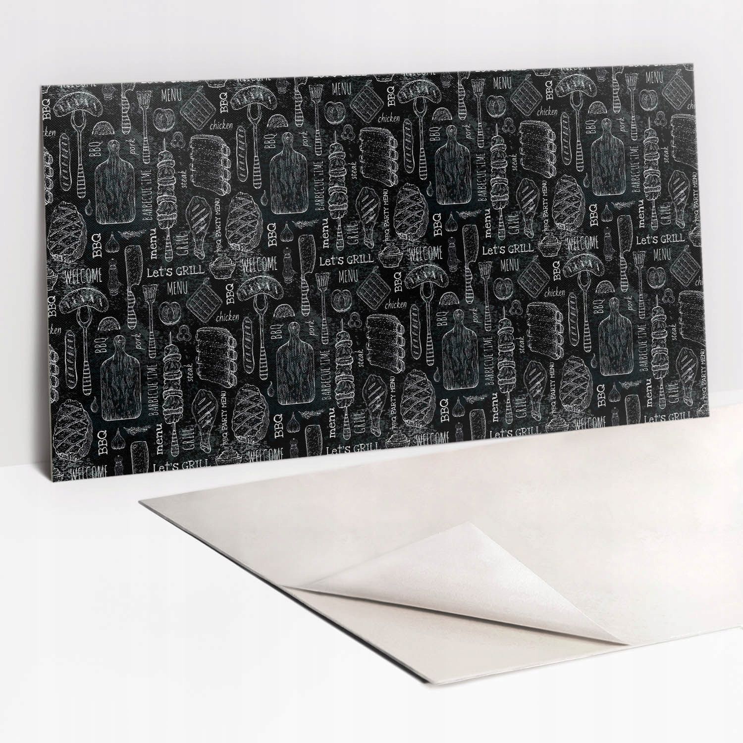  Sticky vinyl panels wall mounted waterproof stone texture 100x50 cm