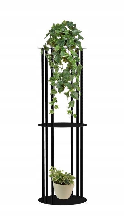  Stovas gėlėms pastatomas metalinis lofto stiliaus stovėti gėlėms juodas piramidė