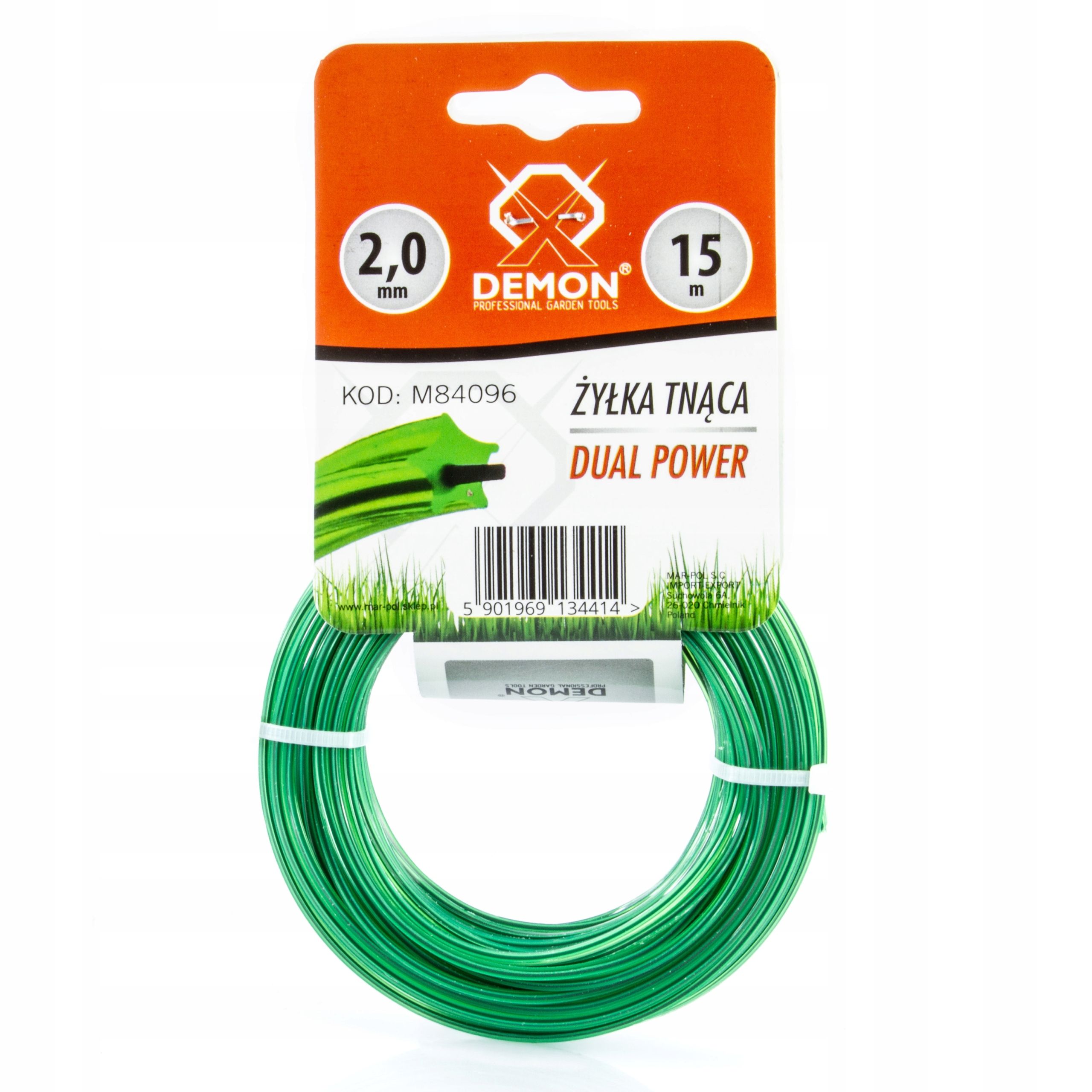  Řezací lano vyztužené pro hlavy sekačky na trávu kosy krychle solidní byliny 3,0mm 15m