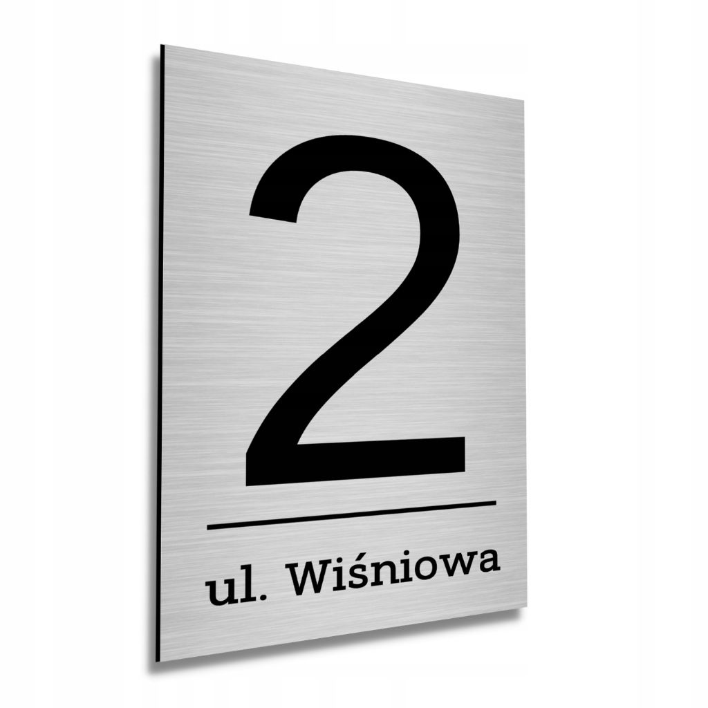 Duza tabulka rada srebrna adresář 30x45cm číslo domu aluminum tisk uv