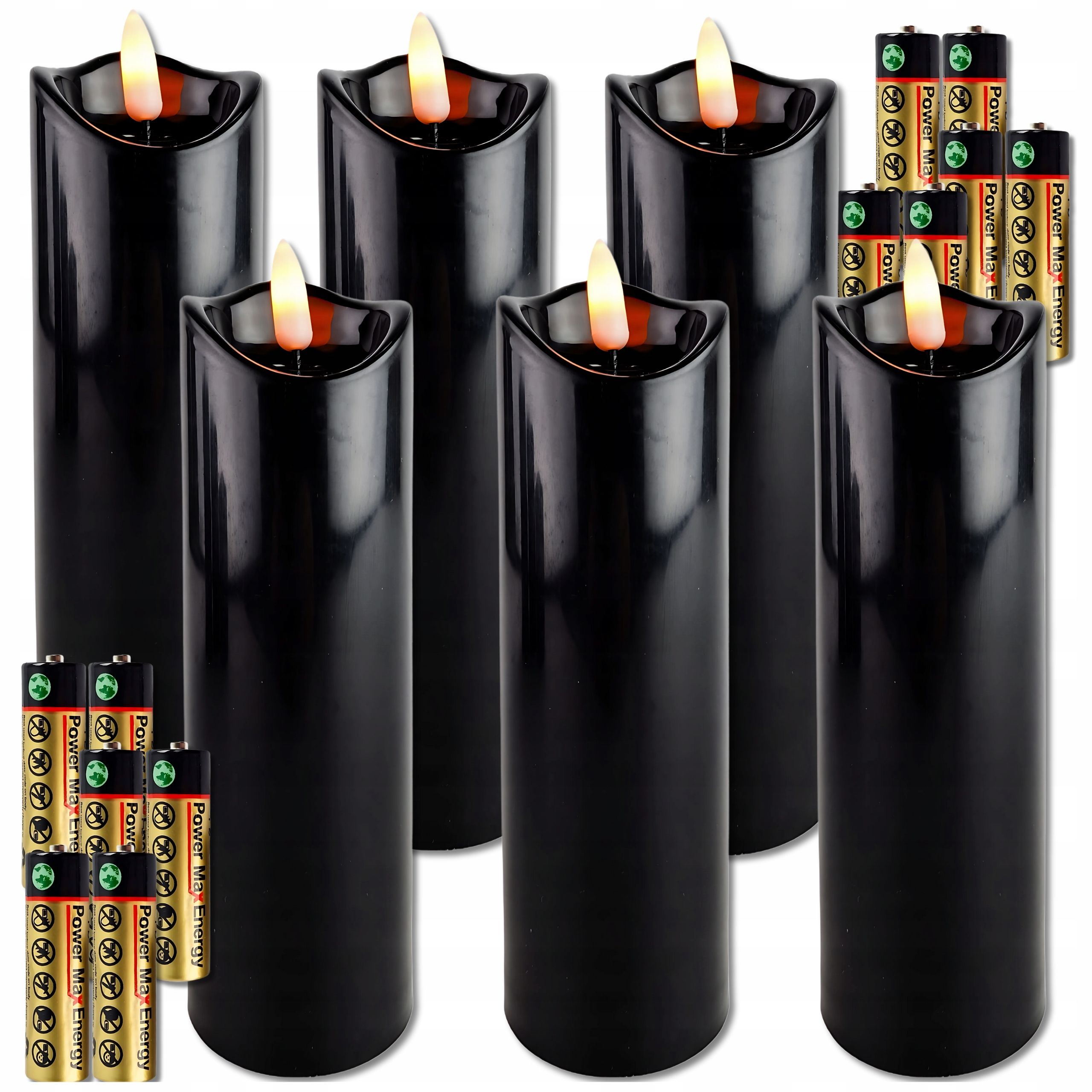  Contribution for grave candles led inserts 3 pcs. with batteries shining grave candle candle + flashlight