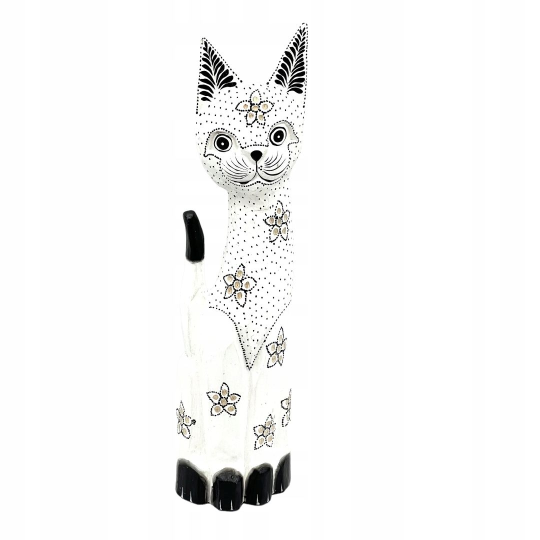  Katze kätzchen holzfigur wunderschön einzigartig dekoration oder geschenk 30cm