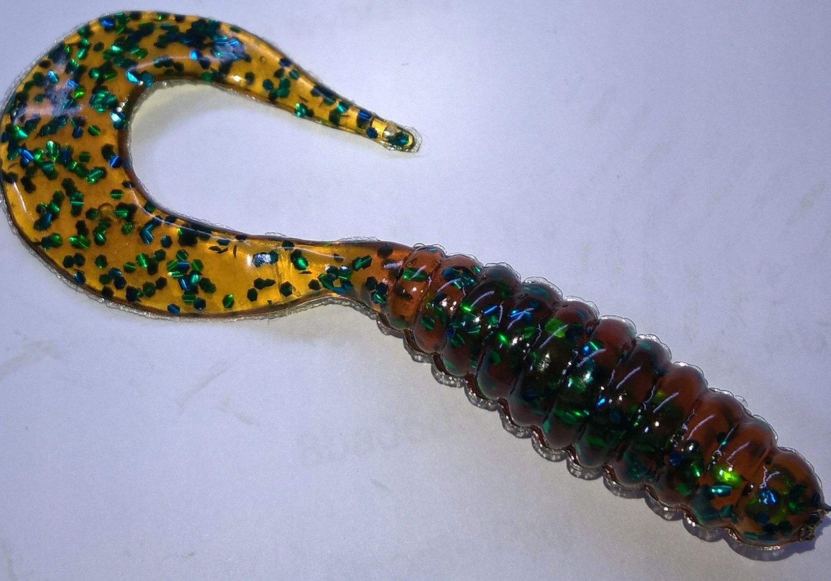  Manns tvisteris 4cm 2 vnt. geltonas fluo, žalias brok.