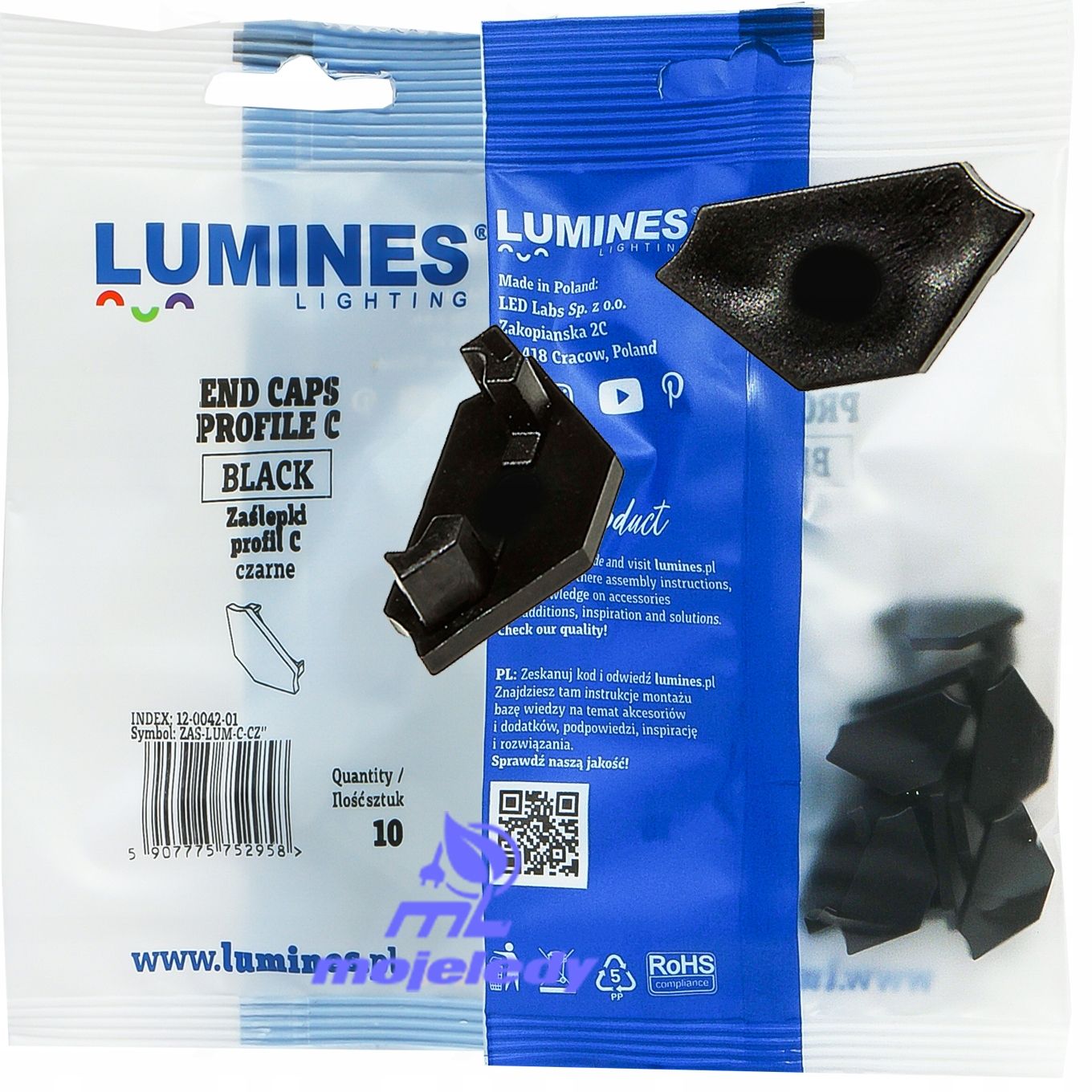  Alumīnija profils iledo balts lentes led piekārts 2m