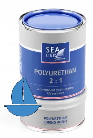  Sea-line poliuretaniniai dažai 2k 2:1 paviršius jachtos žalias 750ml