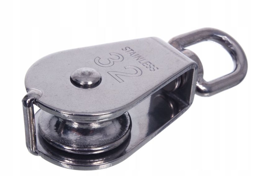  Rope pulley stainless 32mm with a twister