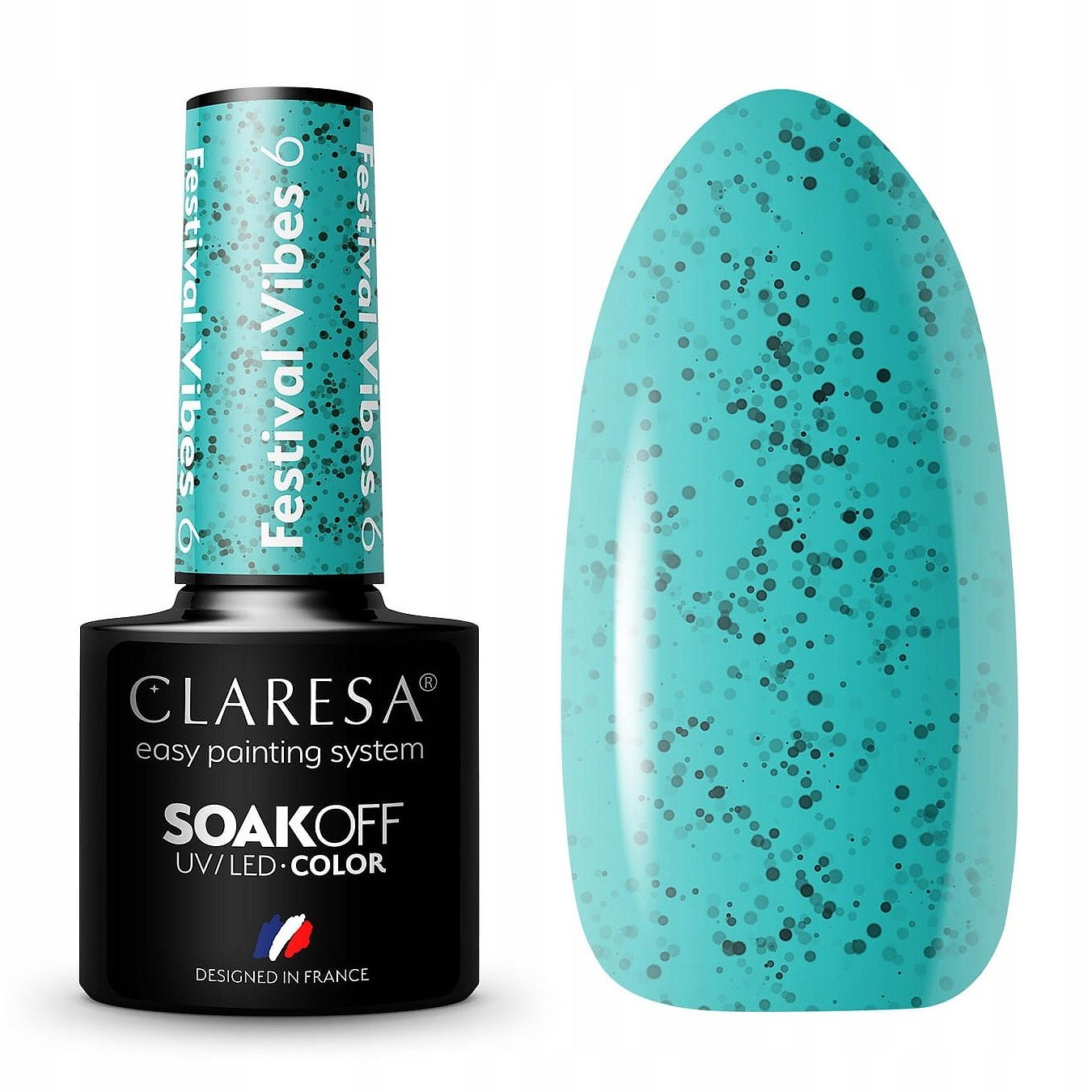  Claresa hübriid küünelakk burgundia glitter pink 554