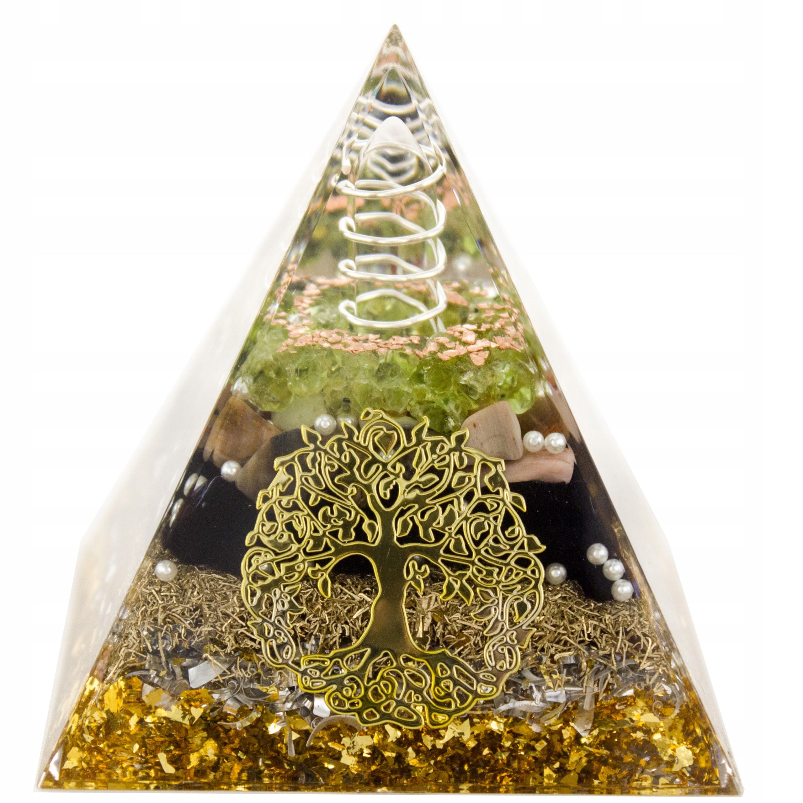 Pyramide orgonit amethyst lazuryt oliwin tigerauge feng shui chakren 5cm