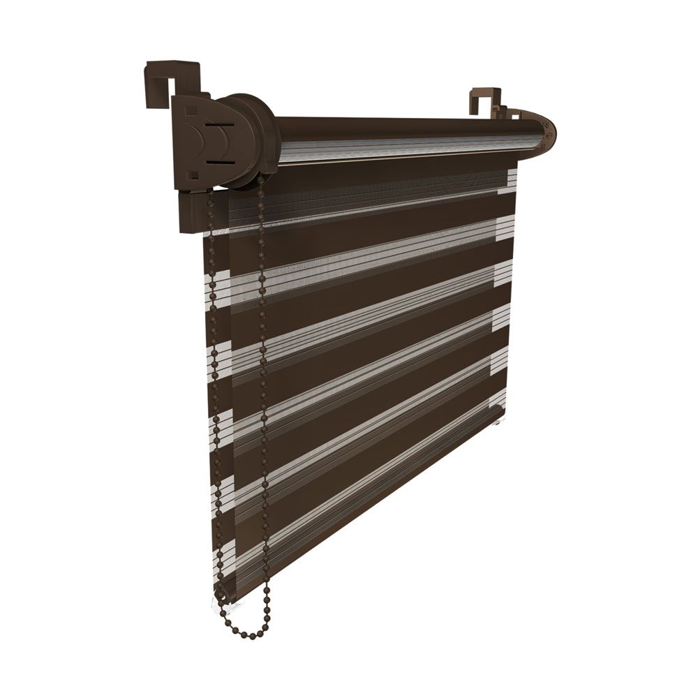  Rullo žalūzijas diena-nakts uz loga / par durvīm neinvazīvs uz turētāji 50x150 cm melns