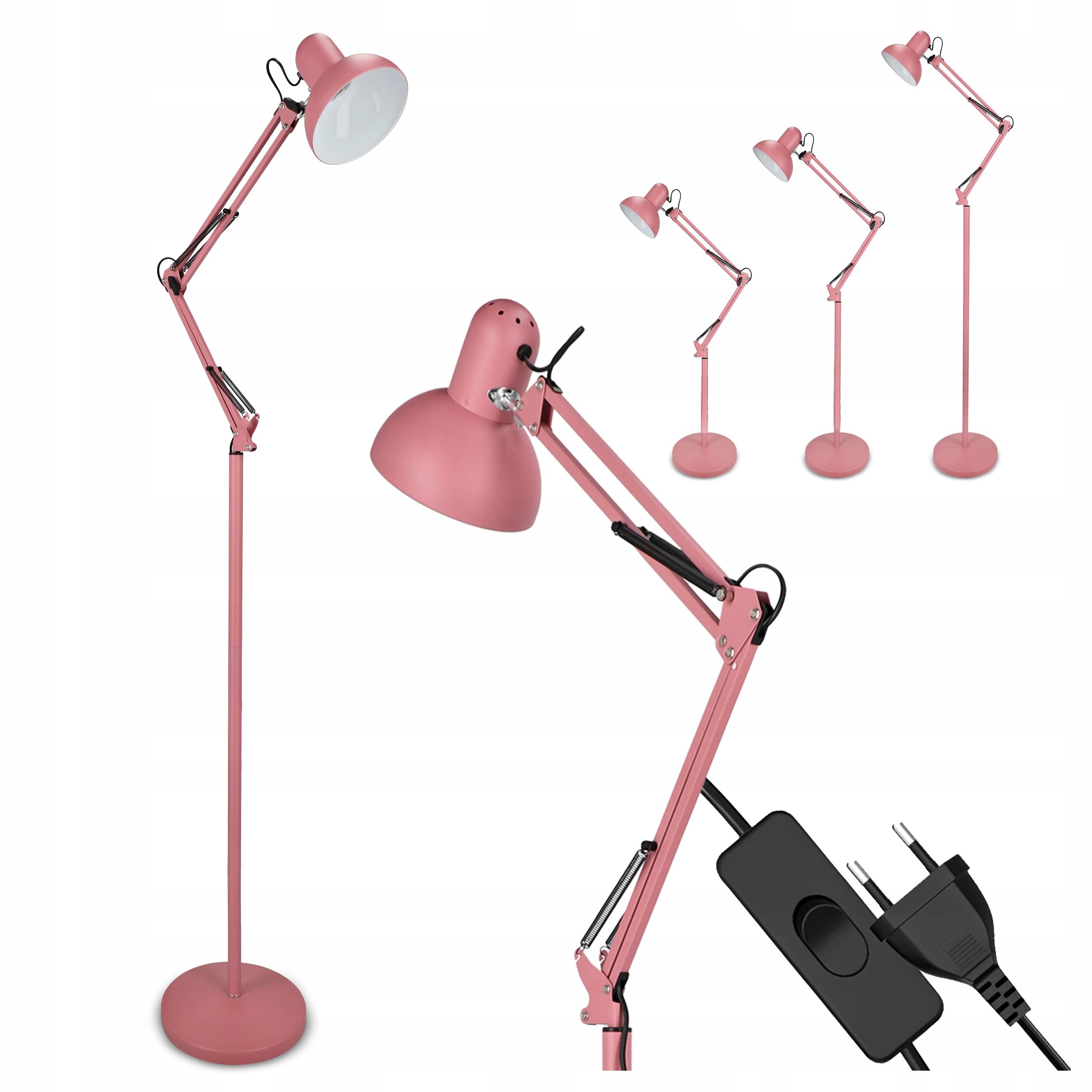  Stehleuchte led-licht zum lesen nachttisch 1x gu10 schalter 160cm