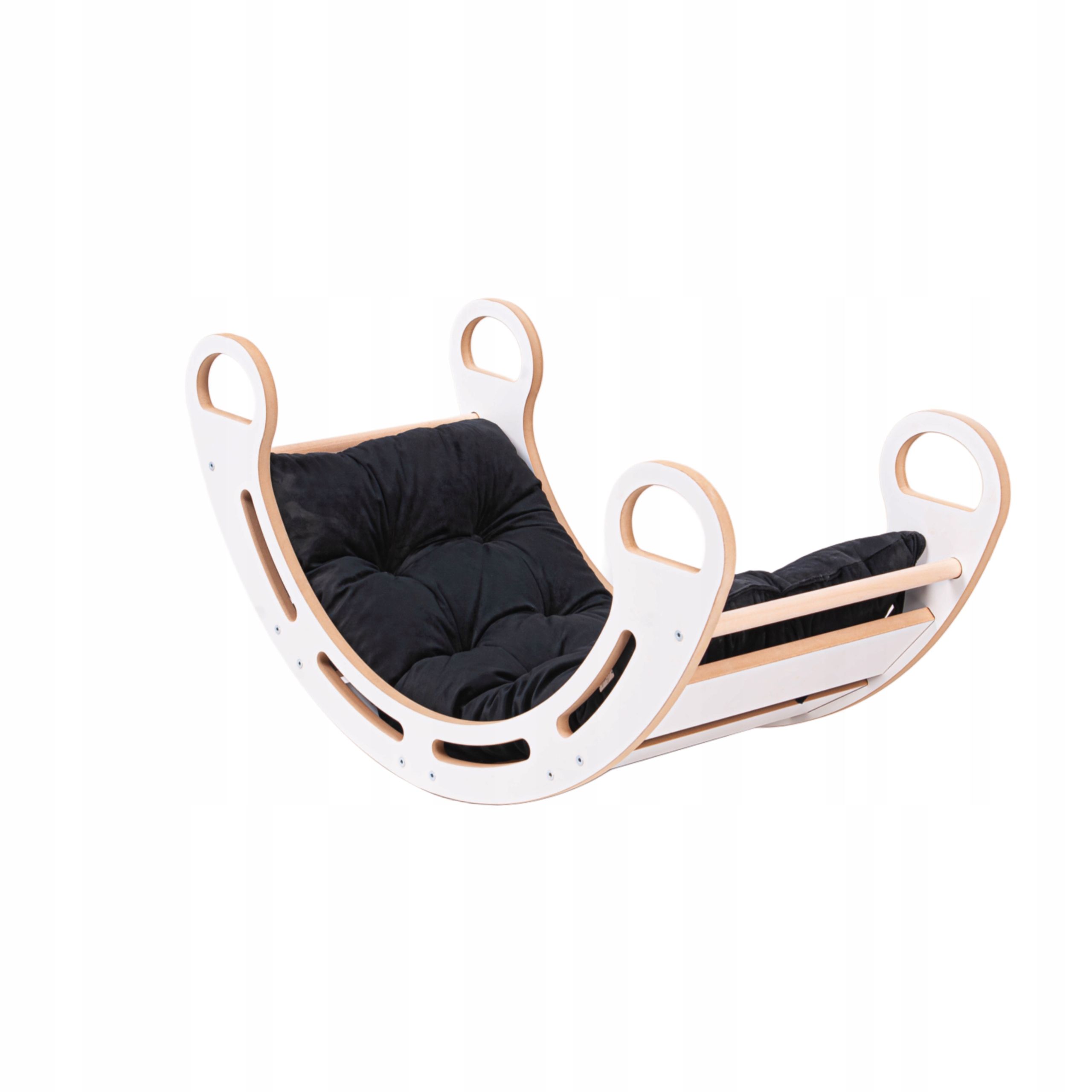  Swing white 85 cm + velour pillow beige montessori