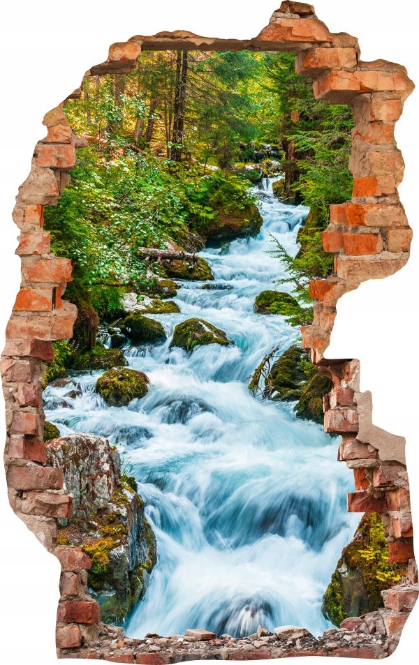  Sienas uzlīmes foto tapetes caurums 688 daba