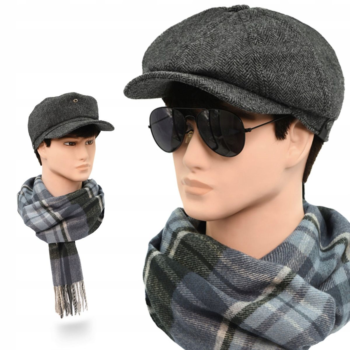  Müts piigiga meessoost 100% vill i luksuslik sall komplekt premium pako jeans