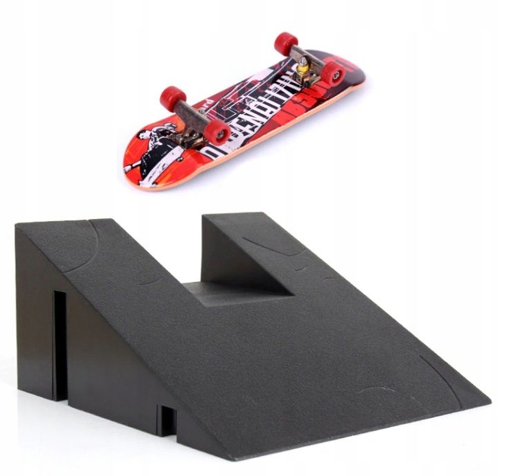  Množina fingerboard rampa hračka pre deti skateboardový park + skateboard fb-05-b