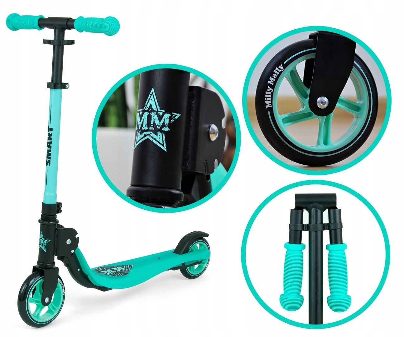 Skrejritenis scooter smart zils milly mally 4+