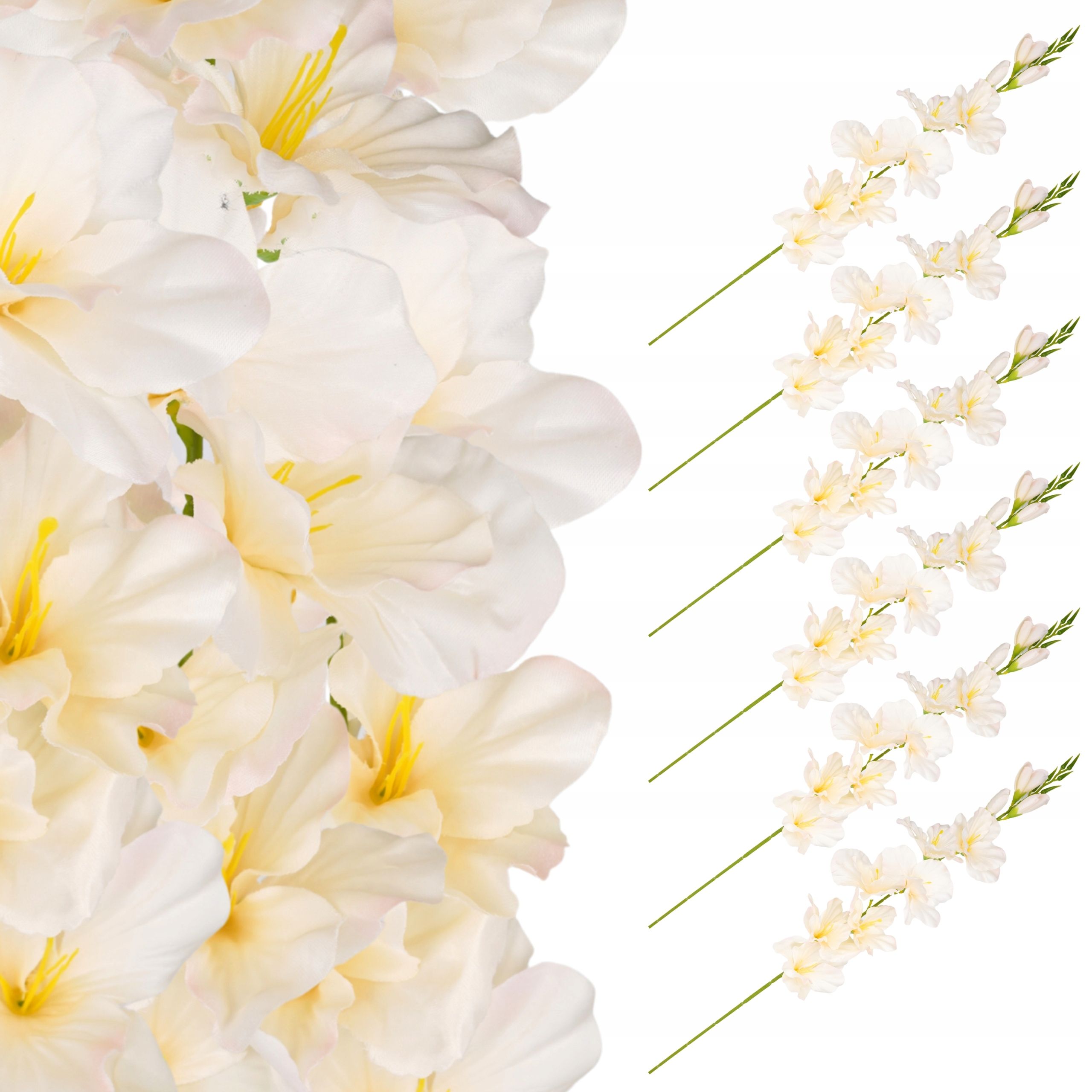  Mākslīgais zieds orhideja zars dekoratīvs rotājums florists pik 62cm
