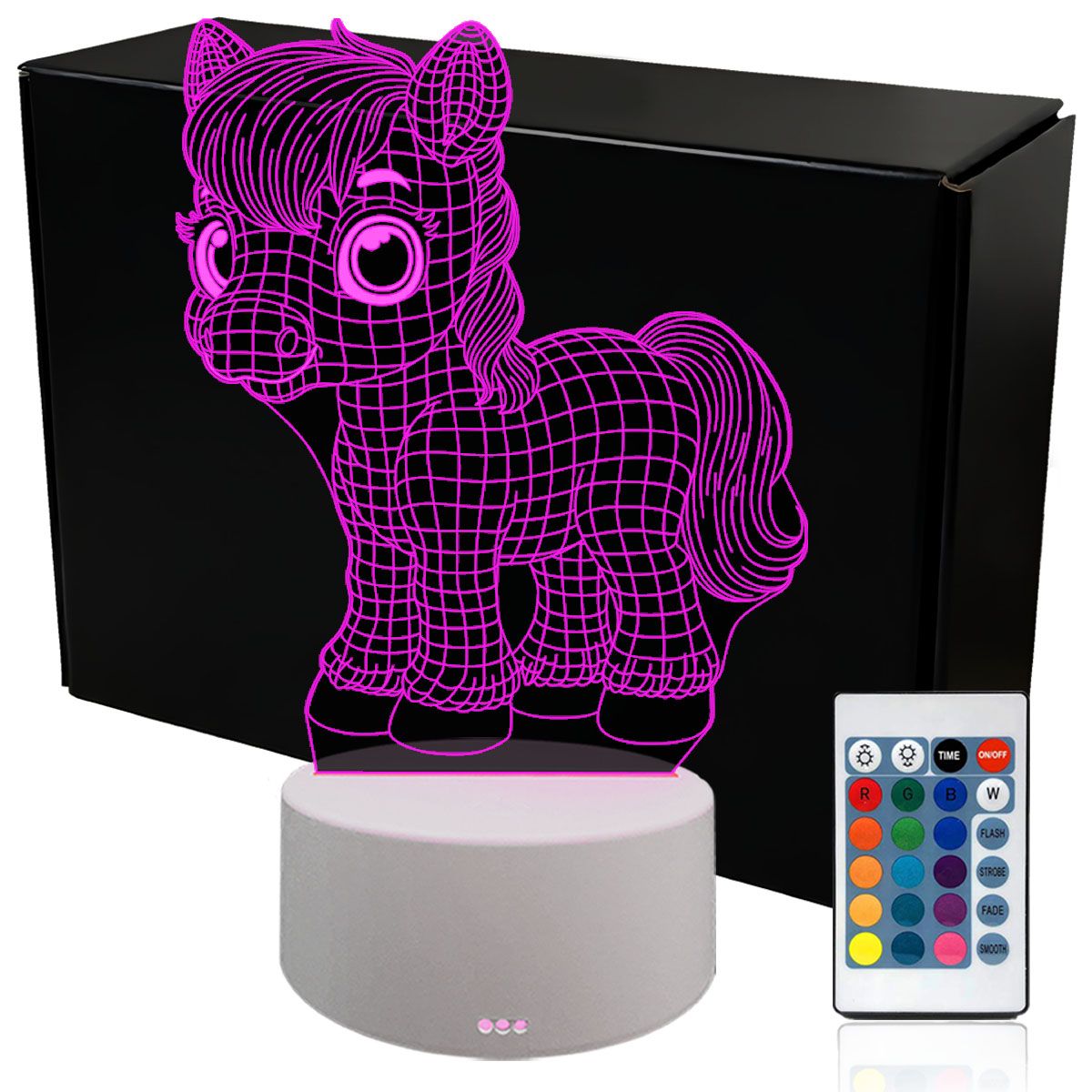  Noční světlo elektrický skútr 3d lampy led