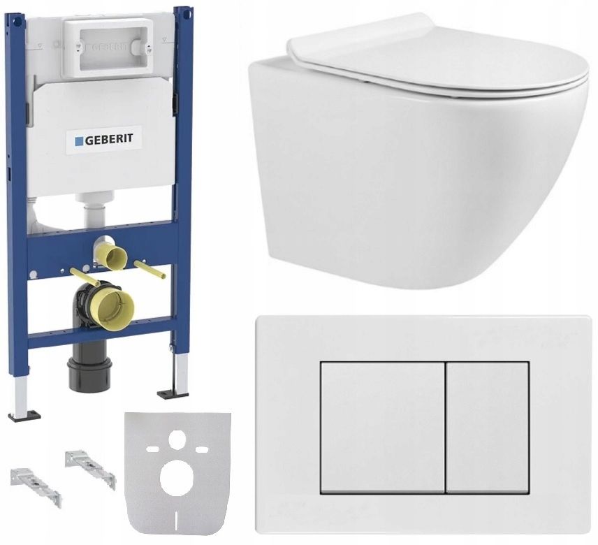  Wc rāmja komplekts geberit + atslēga + tualetes pods melns matēts + dēlis w/o+fresh