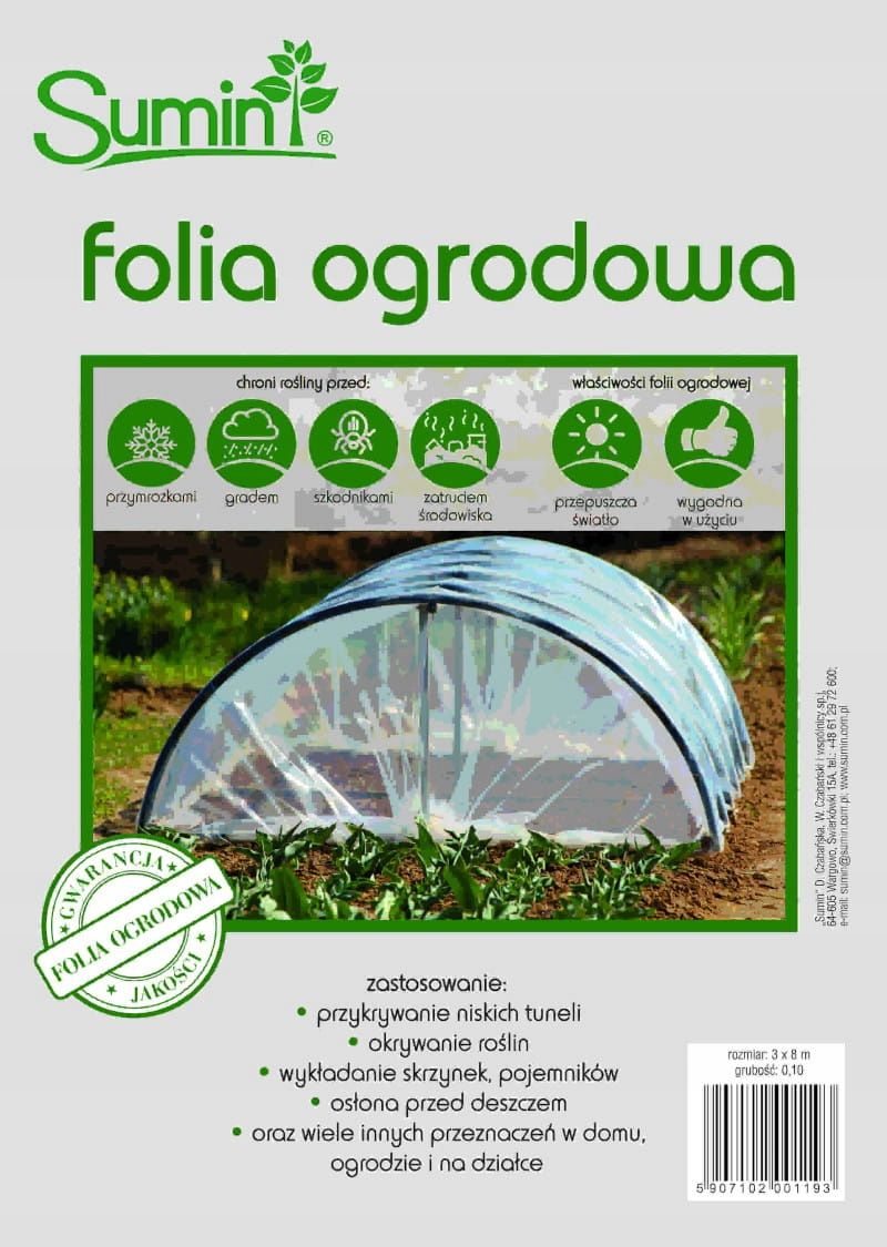  Sodo plėvelė 3 x 8 m /0,10 g