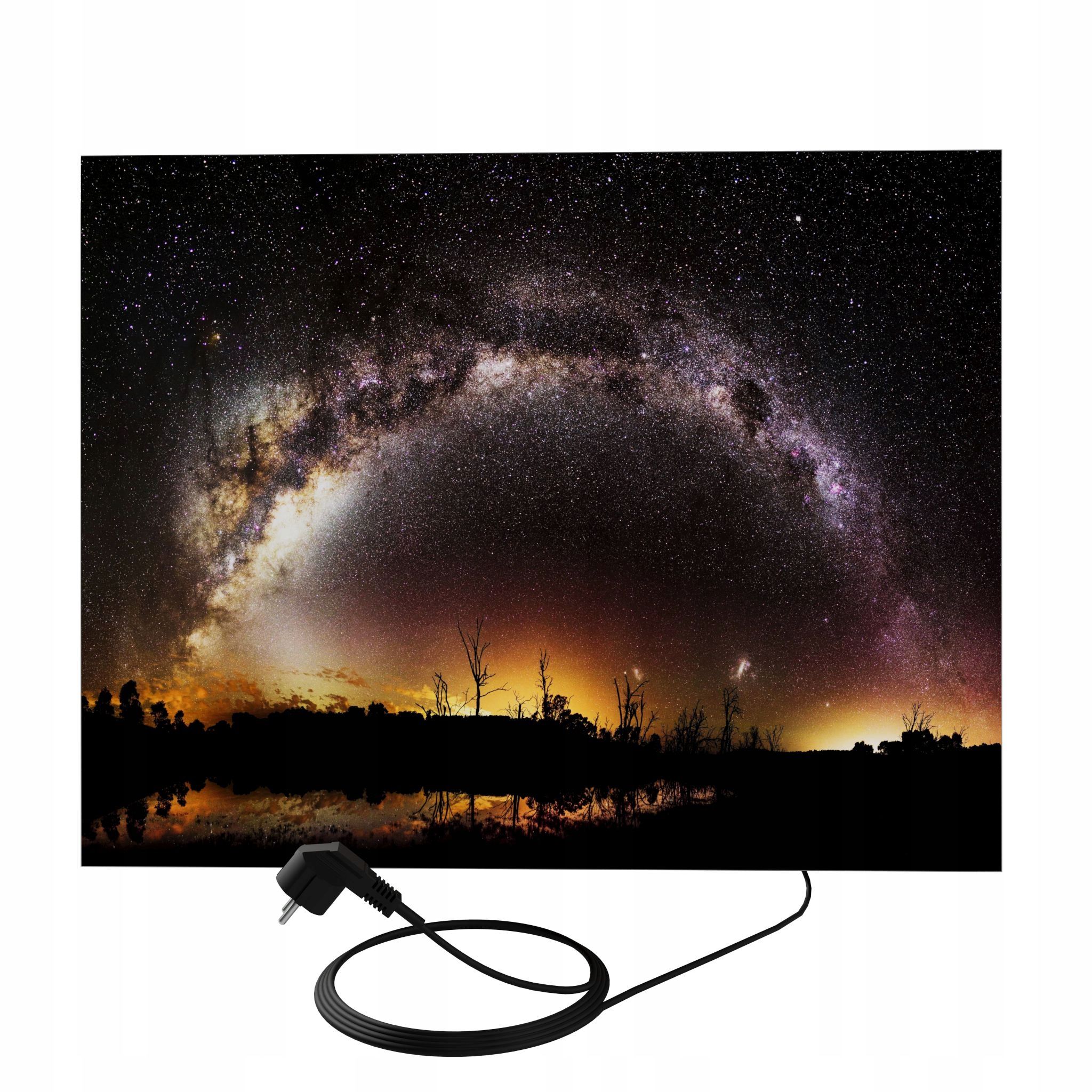  Sienas panelis ar led apgaismojumu 46 cm x 75 cm sēnes