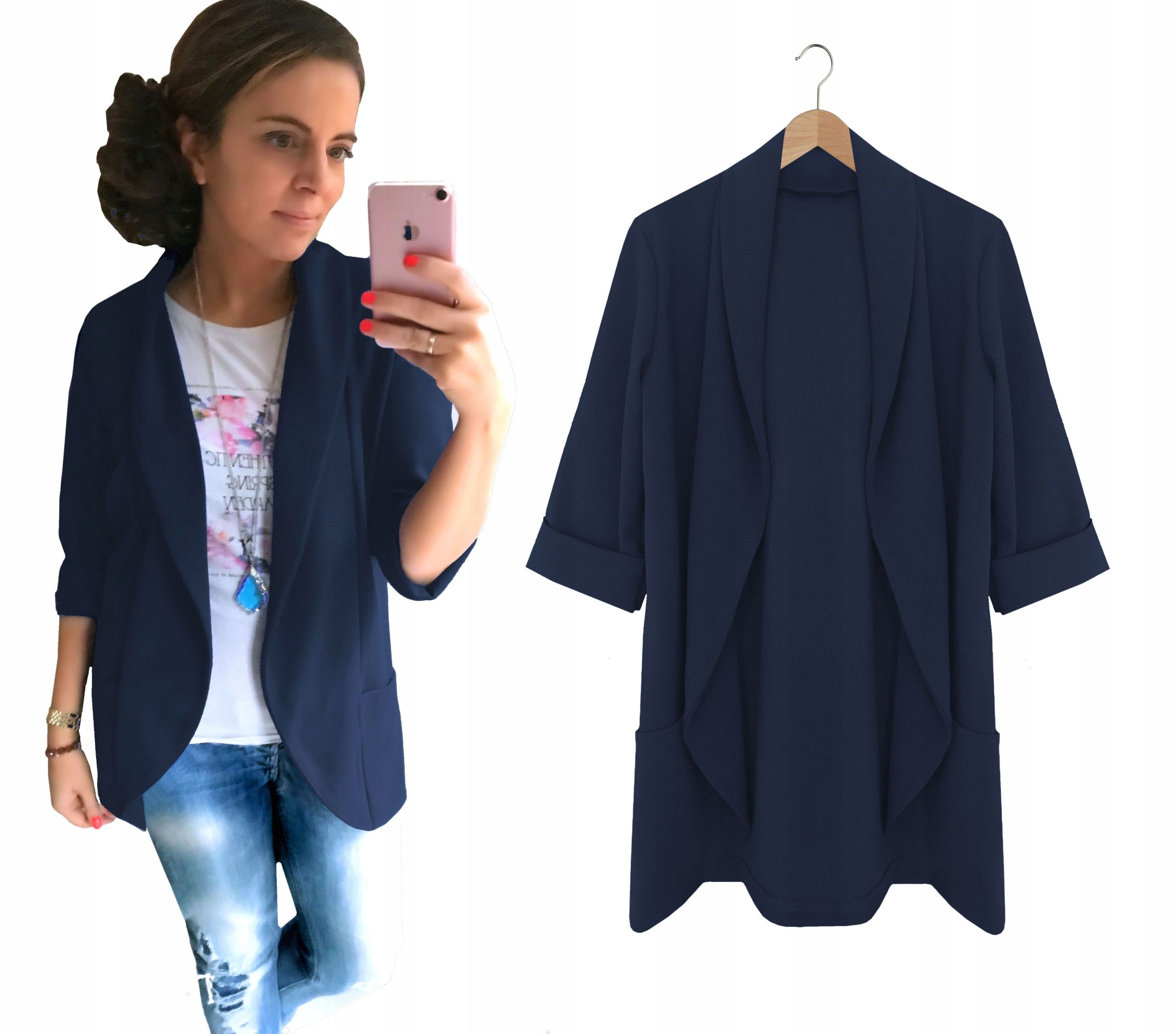  Women&#39;s jacket sleeve 3/4 universal size