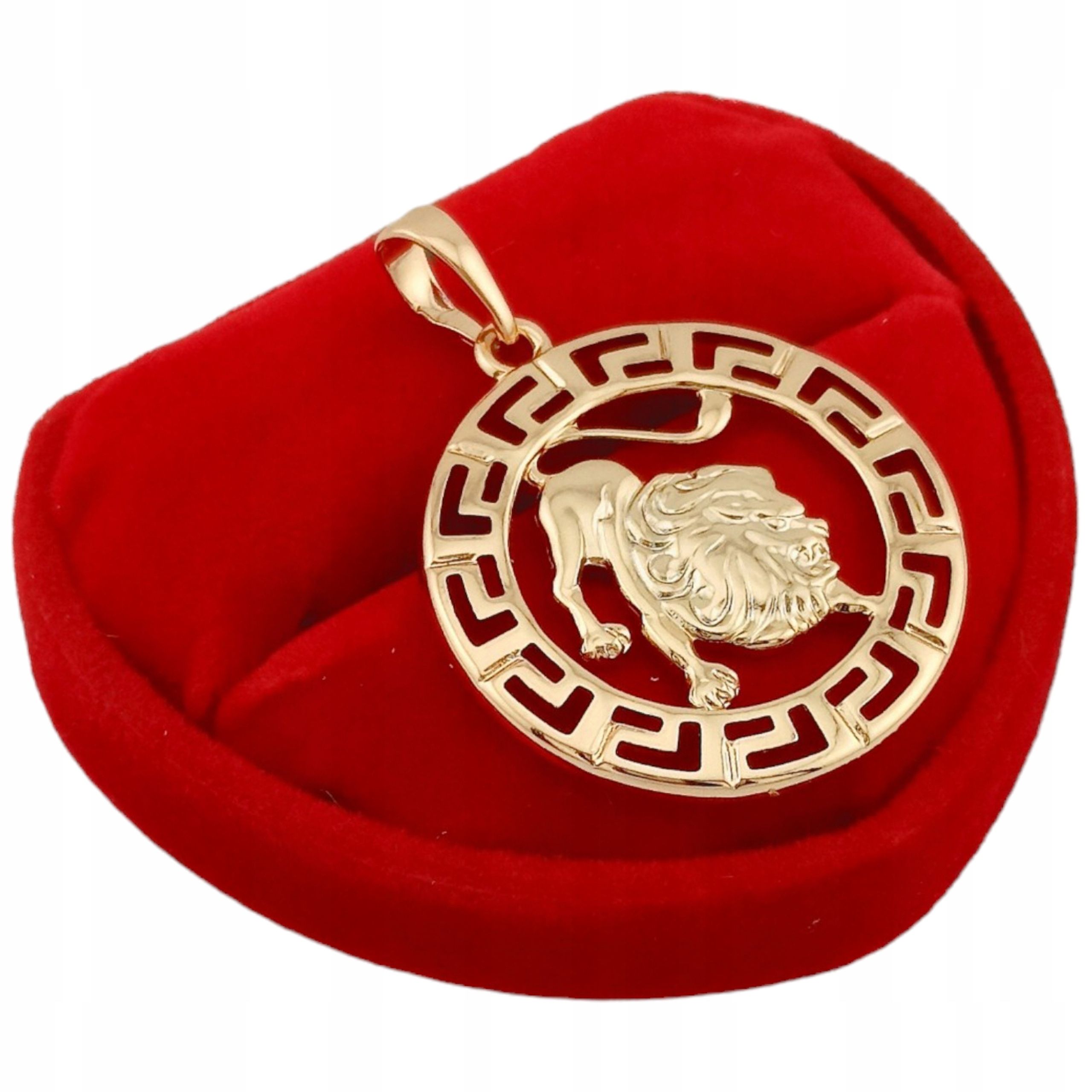  Goldanhänger sternzeichen skorpion elegant griechisch kreis vergoldet 18k