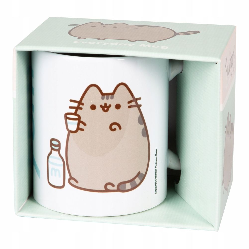  Cup pusheen cat cups for children with print in the box for a gift 315 ml