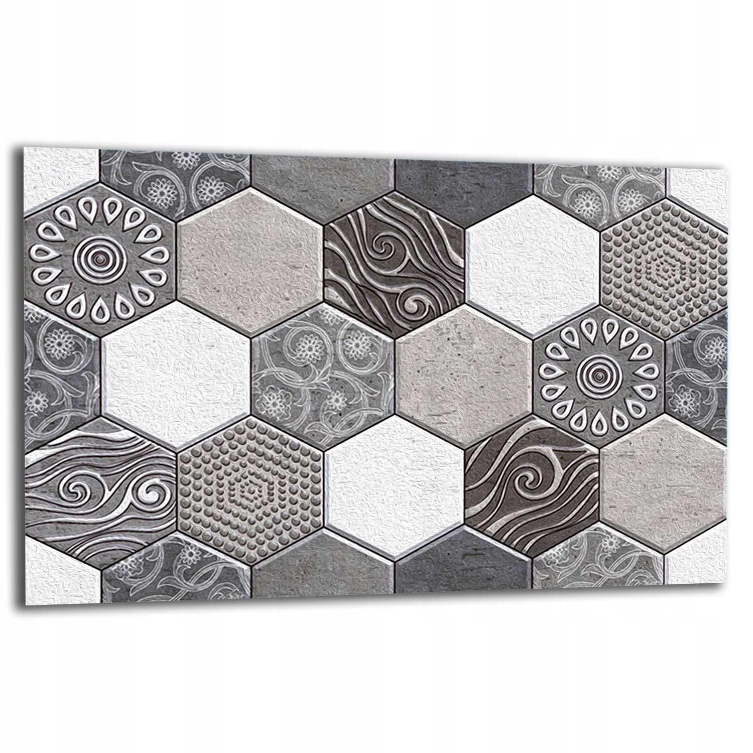  7 in 1 glasschutzplatte für den herd 80x52 mosaik
