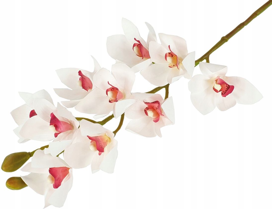 Orchid twig 20 flowers 76 cm rubber