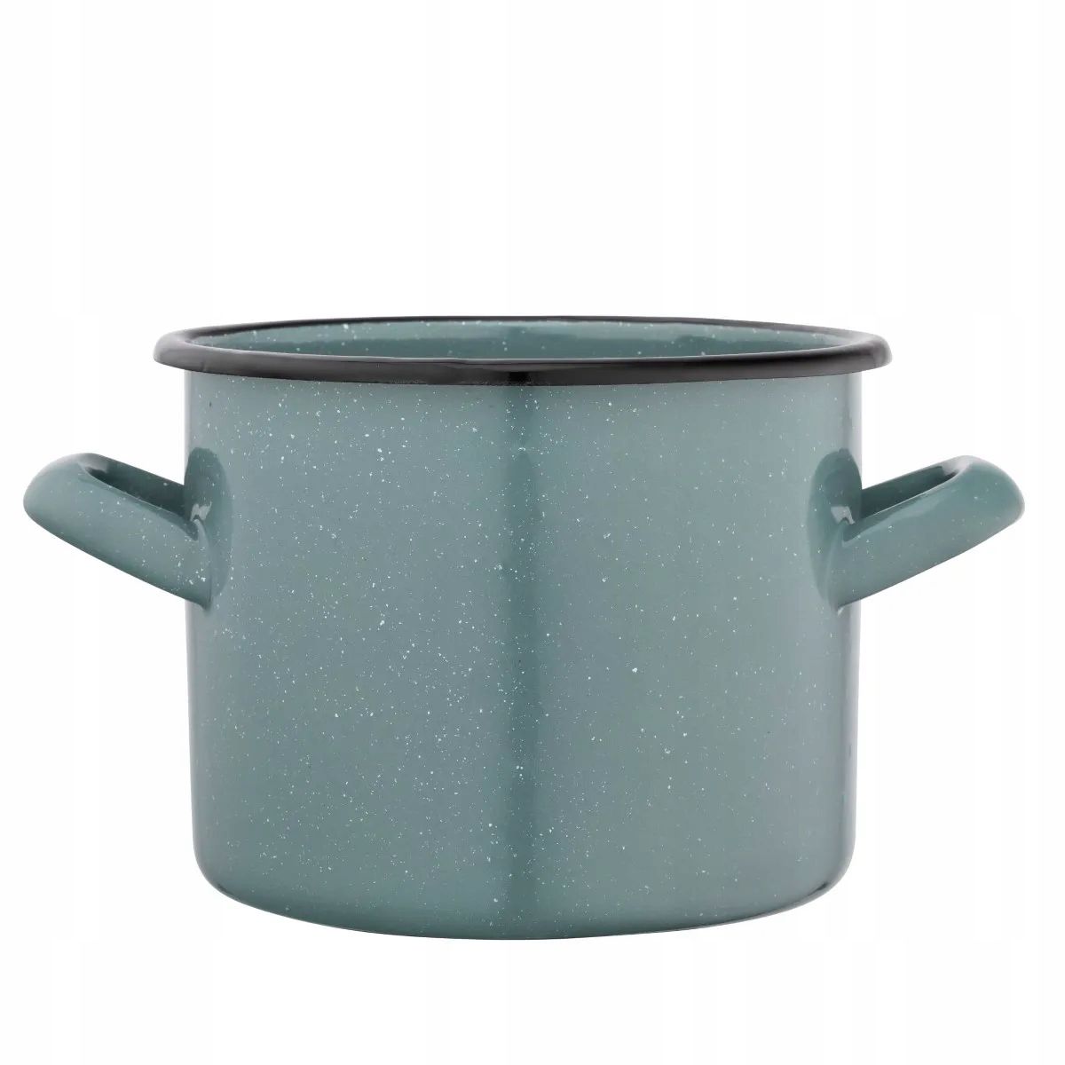  Emaillierter topf mit griff für induktionsherd gas altom design salbei 14 cm 1 l