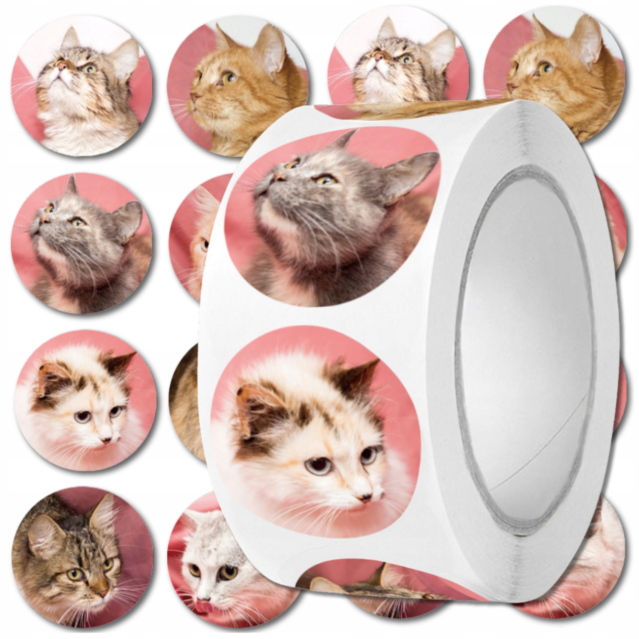  Stickers kapibara colorful kreskowkowe for children diy in a roll 300 pcs.