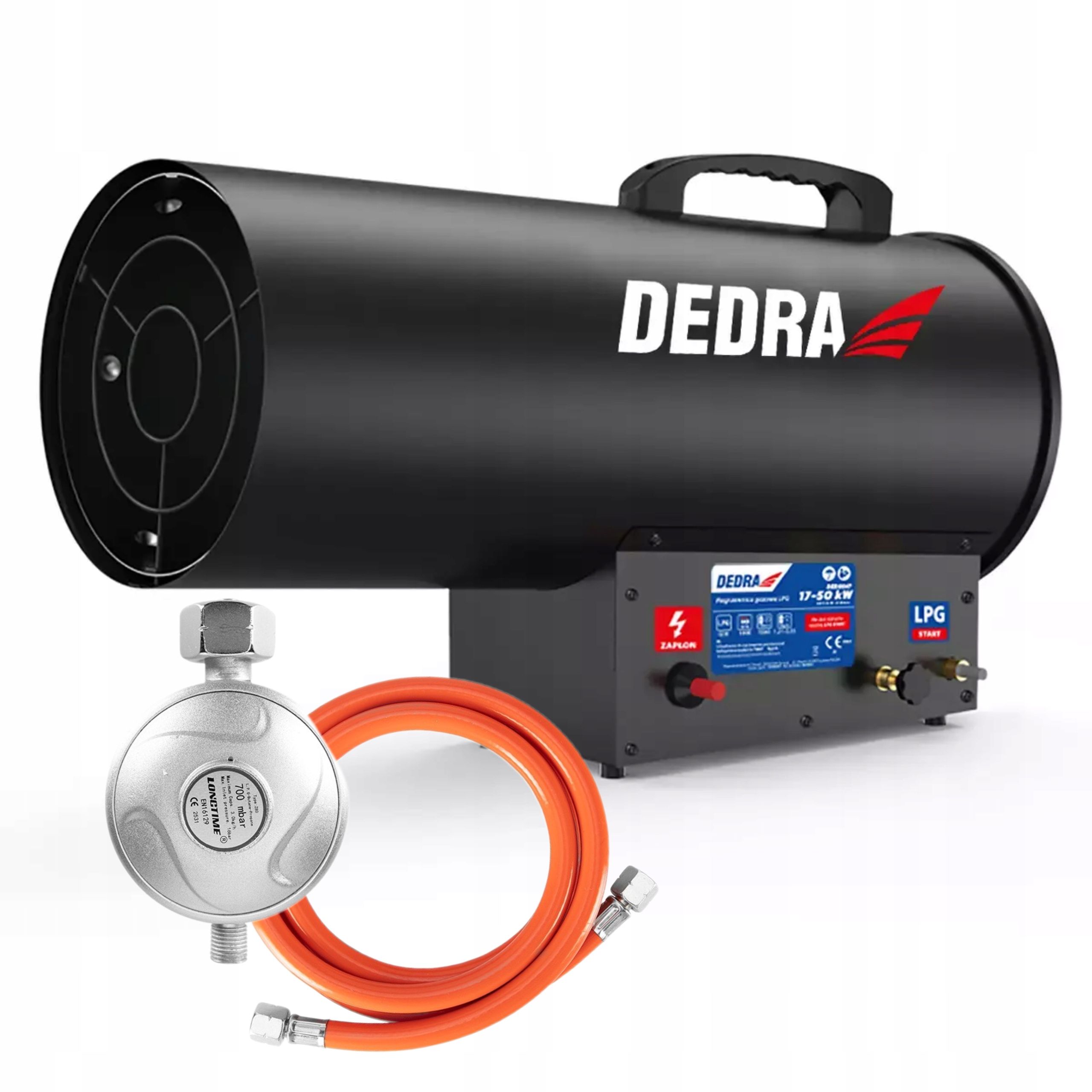  Dedra lila heizung 51kw thermostat 50l 1100m3/h räder ded9964at