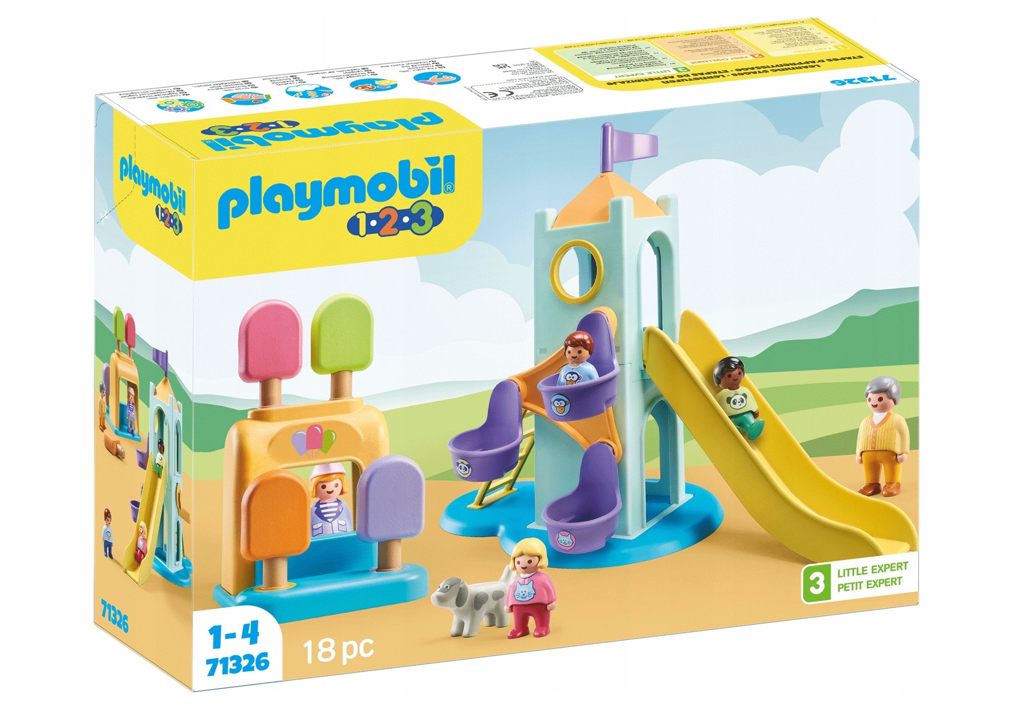  Komplektas playmobil 71423 automobilis su nameliu ant ratų
