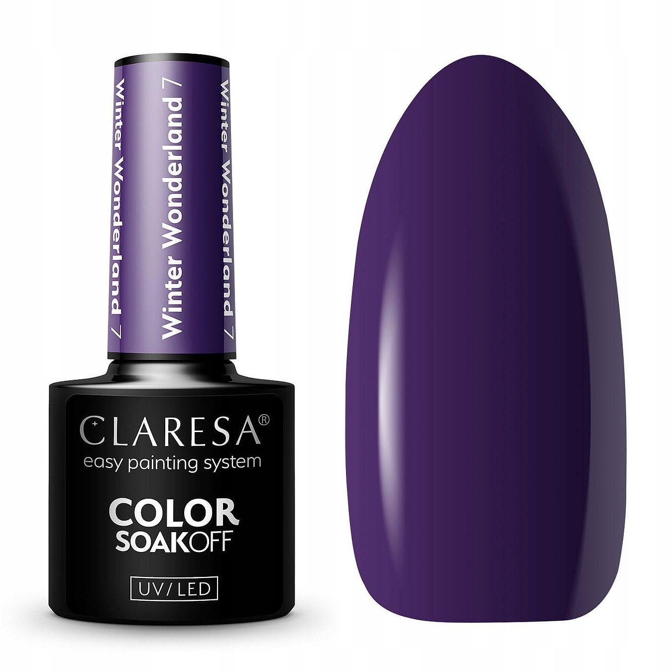  Claresa hübriid küünelakk burgundia glitter pink 554