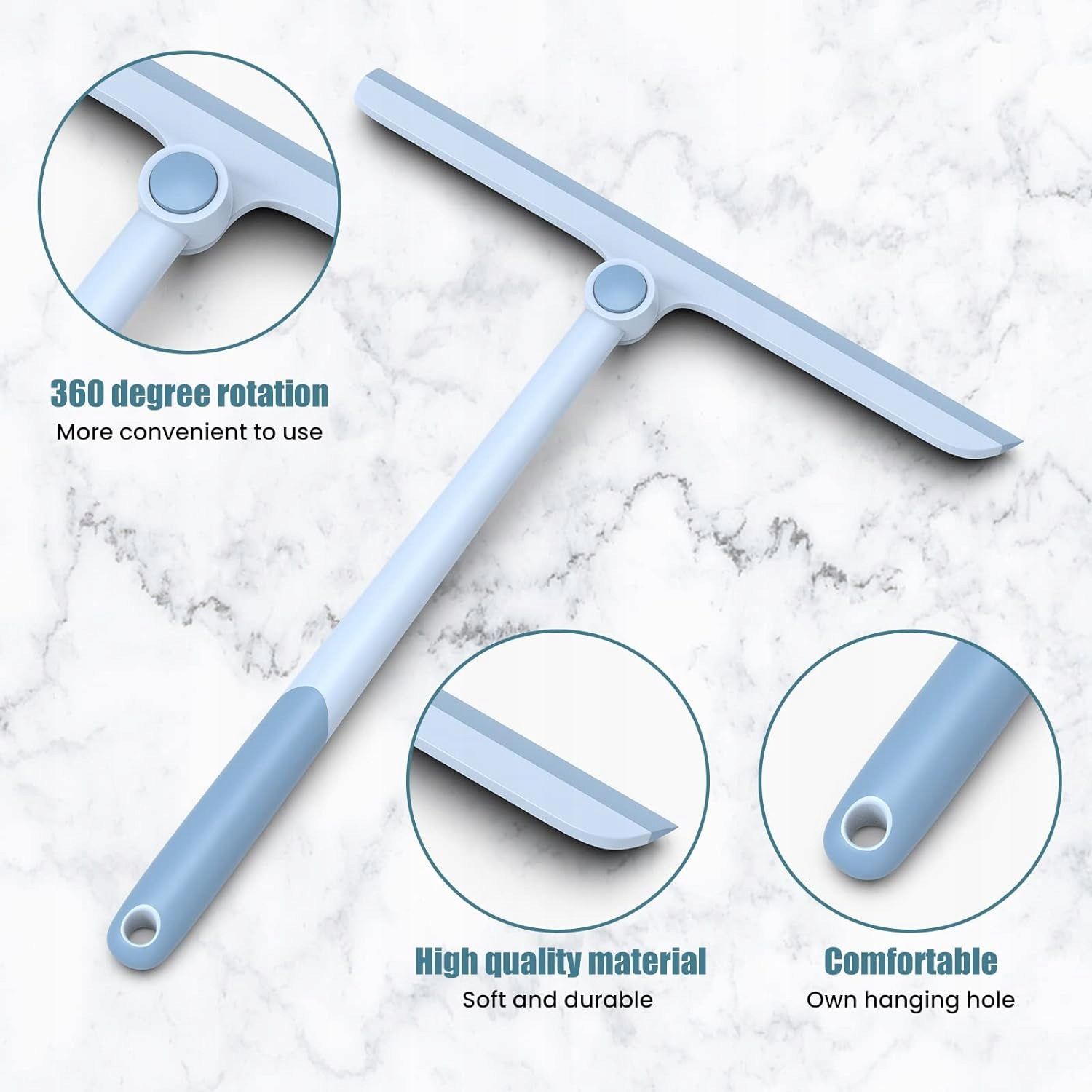  Rubber wiper for tiles bathroom, window i glass, grey 1 pcs.