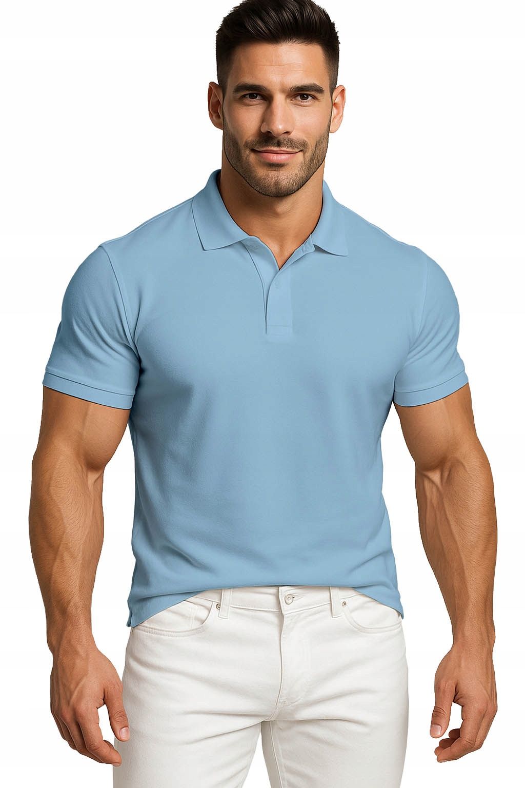  Men&#39;s polo shirts t-shirt elegant reinforcement cotton with collar m