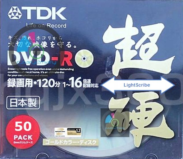 Tdk dvd+r lightscribe 1 pc.