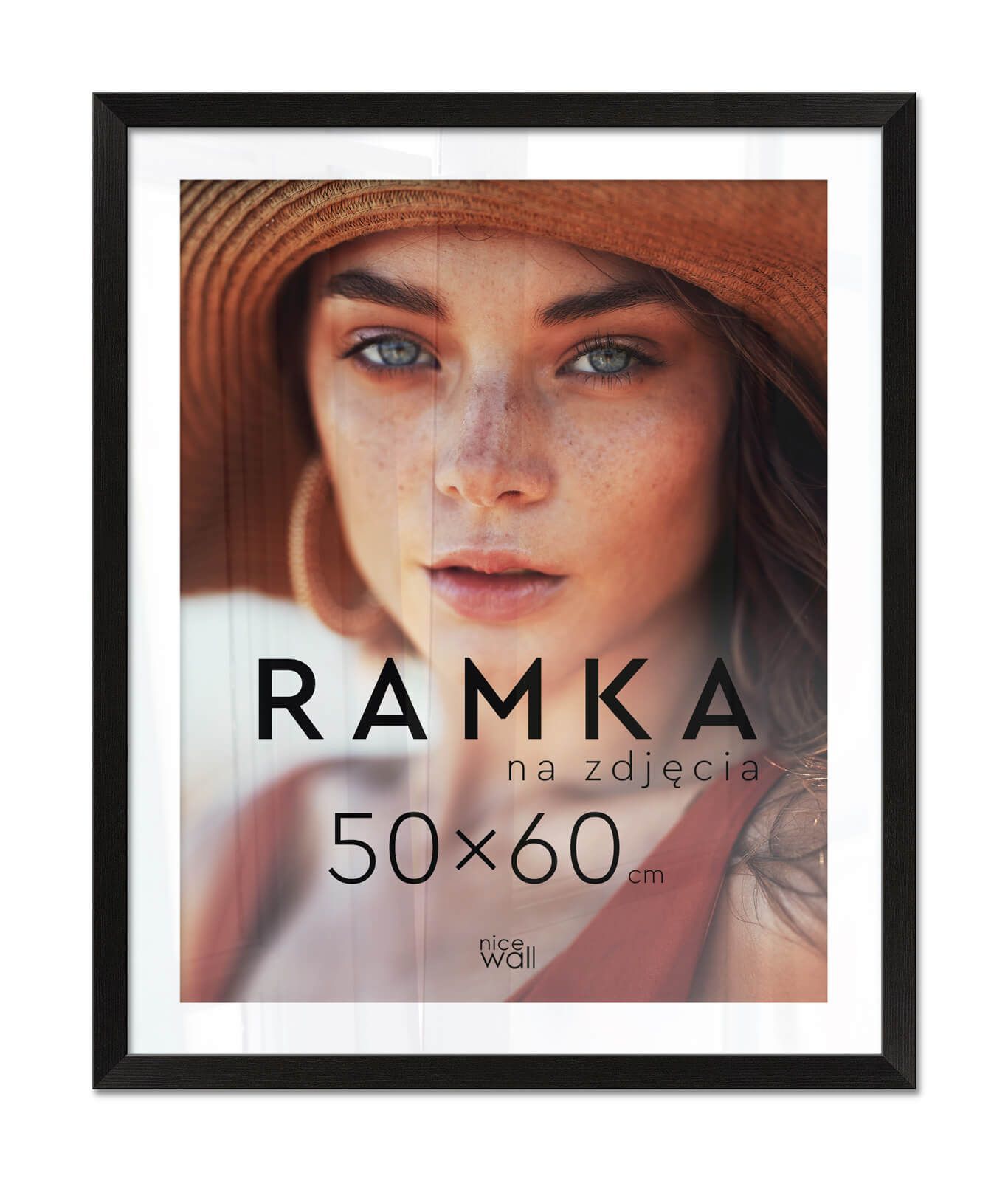 Black color photo frame 15x21 cm with support