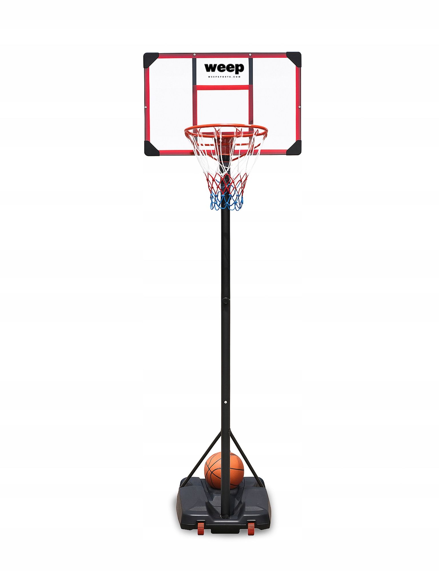  Krepšinio rinkinys krepšys weep fd02 reguliuojamas 230-305cm stabilus ratukai